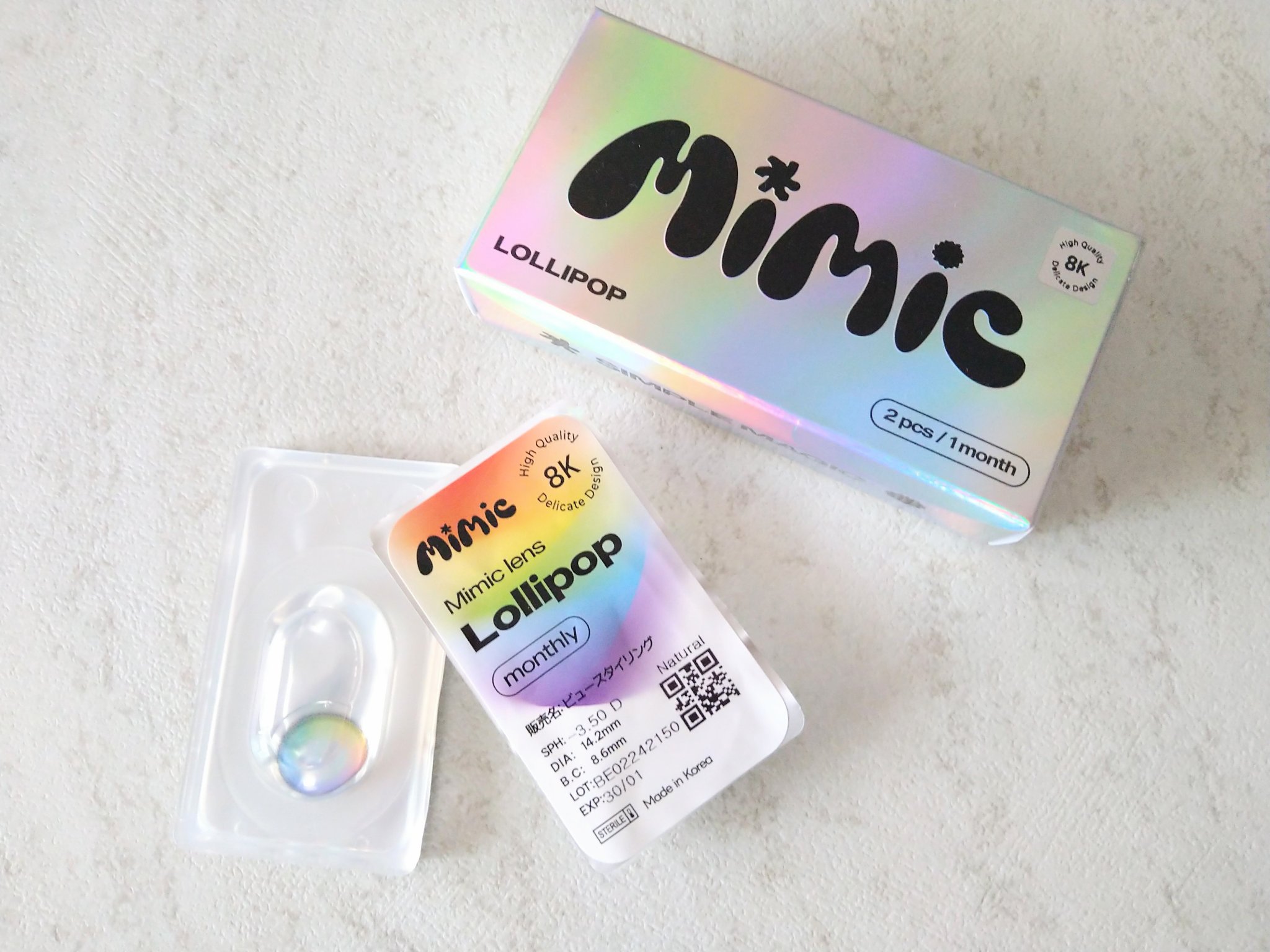 Lollipop/MIMIC LENS/１ヶ月（１MONTH）カラコンを使ったクチコミ（2枚目）