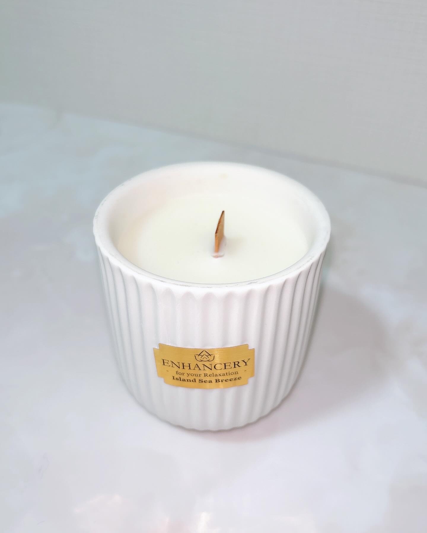 ウッドウィックアロマキャンドル/ENHANCERY/アロマキャンドルを使ったクチコミ（3枚目）