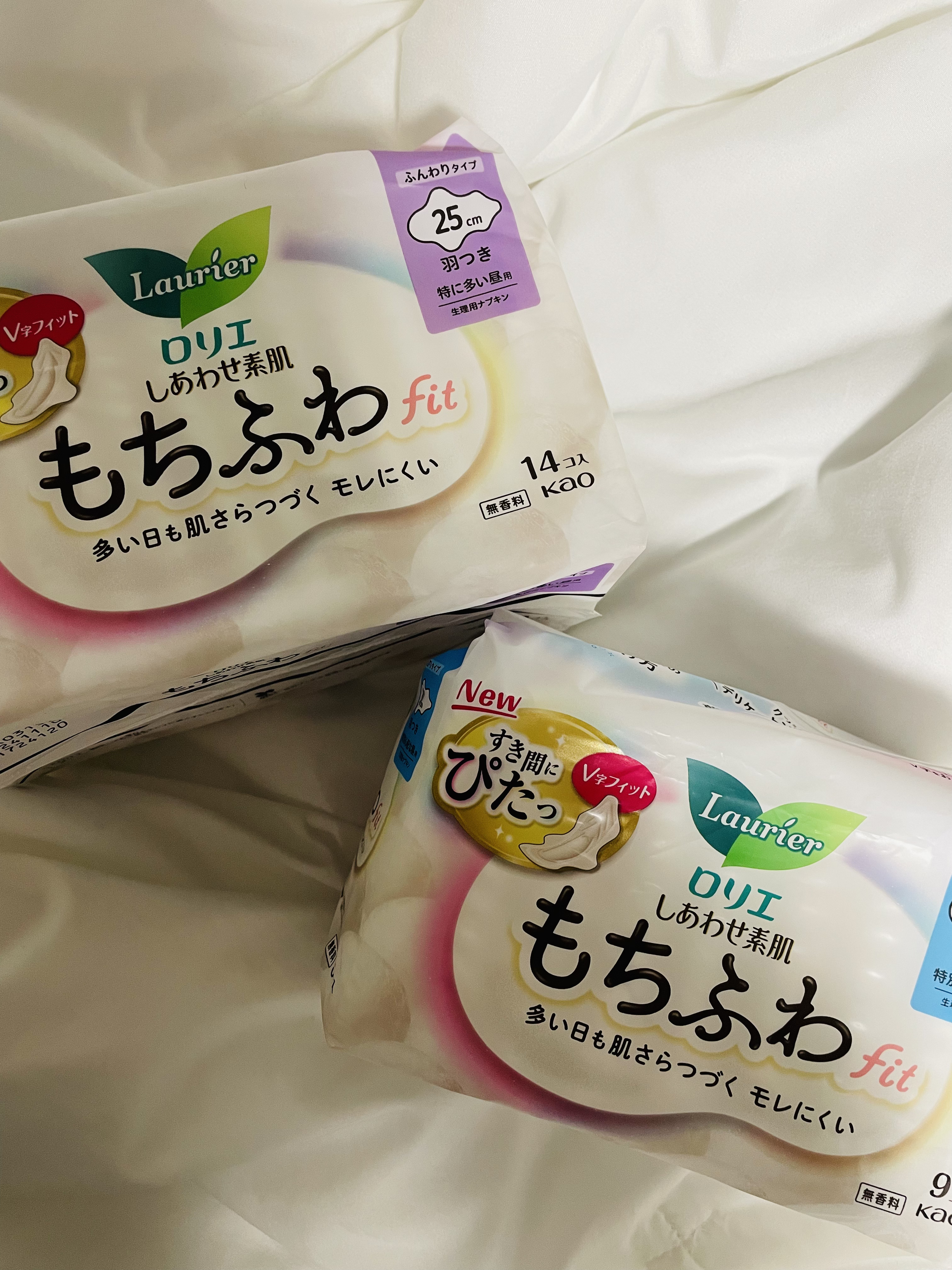 ロリエ もちふわ fit 25cm 羽つき 14コ入 (医薬部外品 )/ロリエ/ナプキンを使ったクチコミ（1枚目）