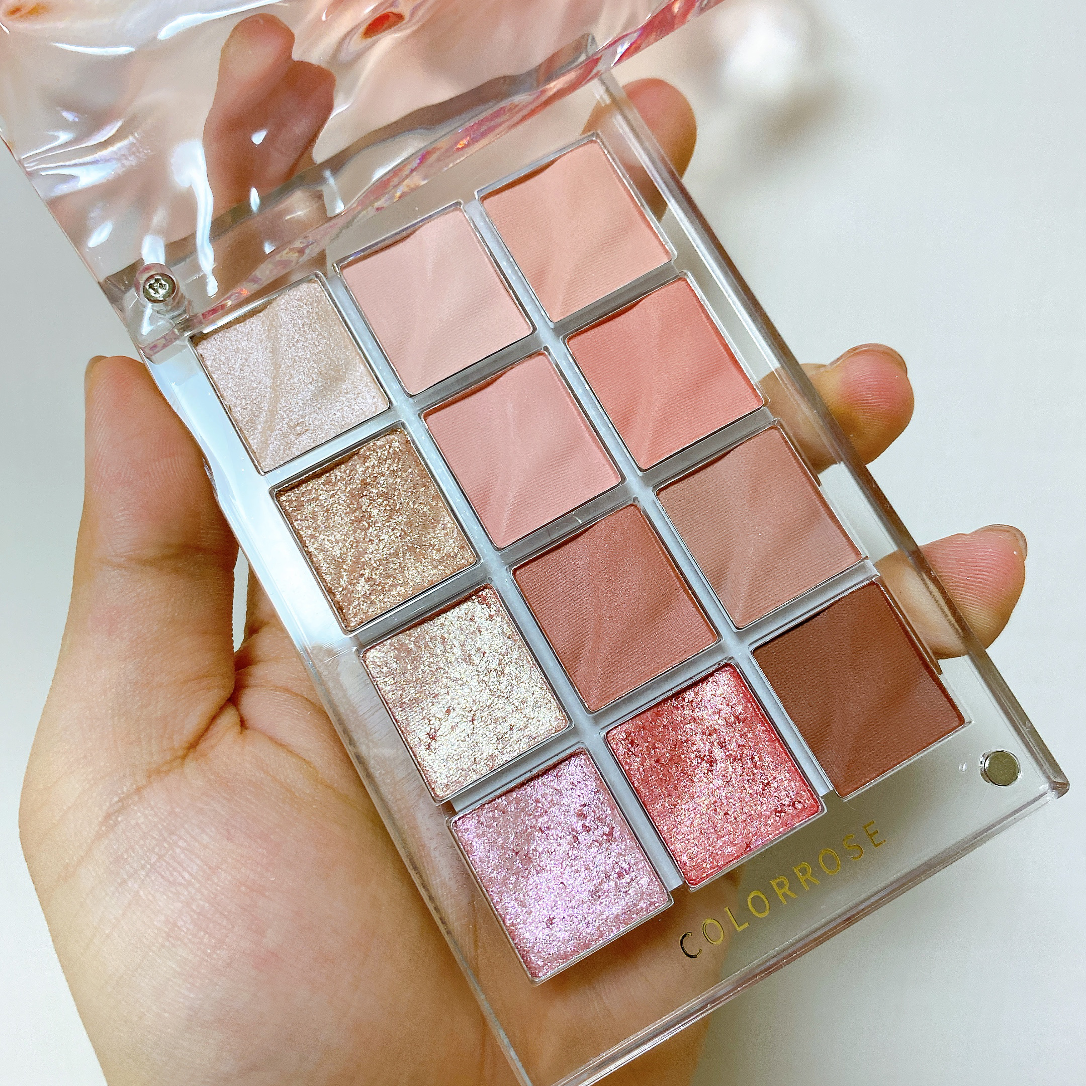 水面アイシャドウパレット 02 夕日コーラル /COLORROSE/アイシャドウパレットを使ったクチコミ（3枚目）