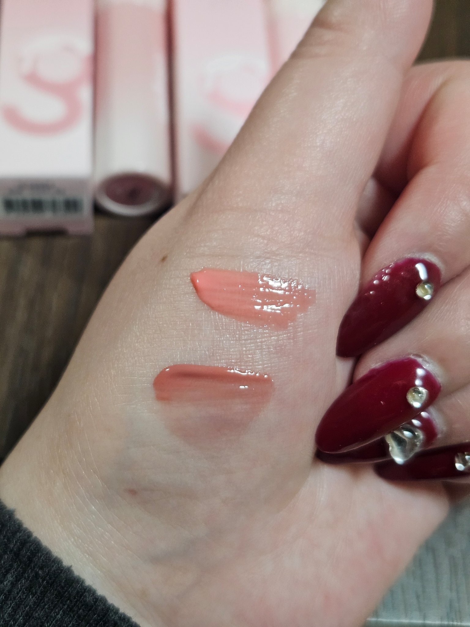 カラーグラム タンフルグラスティントミルク/Colorgram/リップティントを使ったクチコミ（3枚目）