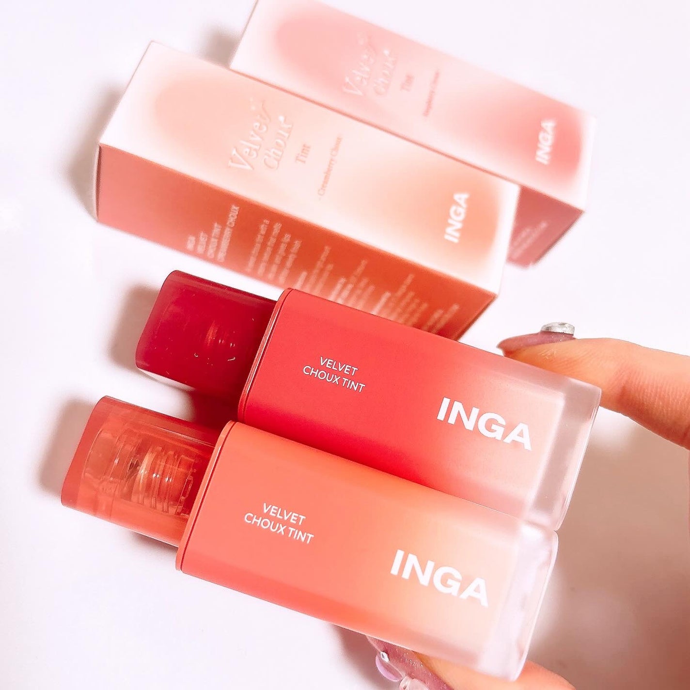ベルベットシューティント/INGA/リップティントを使ったクチコミ(2枚目)