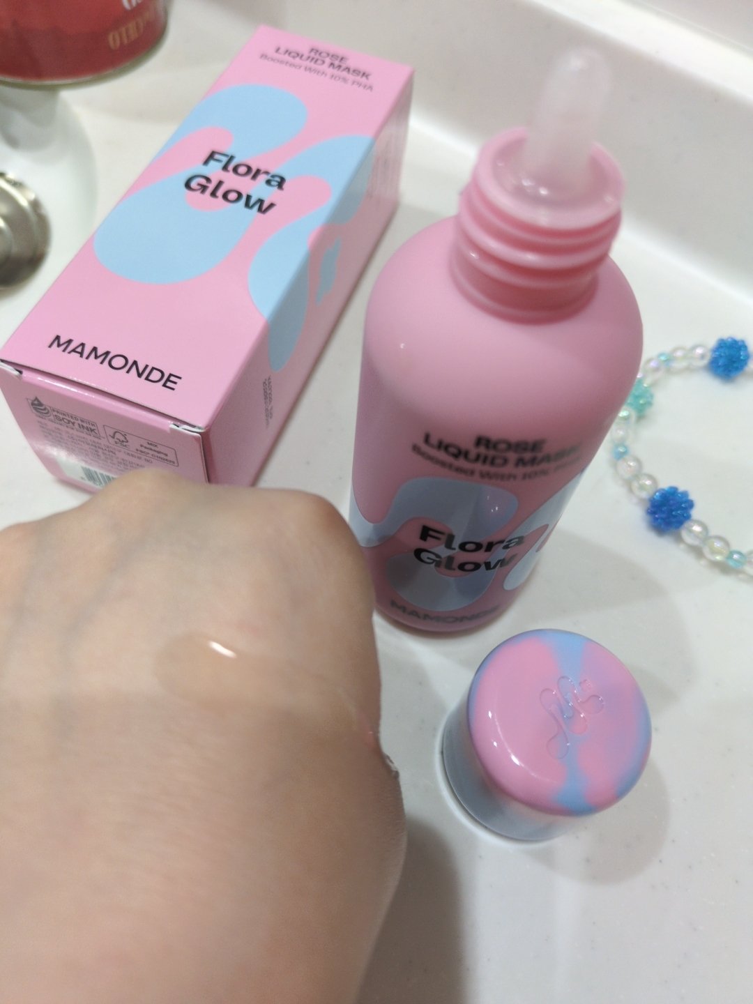 フローラグロウローズリキッドマスク/Mamonde/化粧水を使ったクチコミ（2枚目）