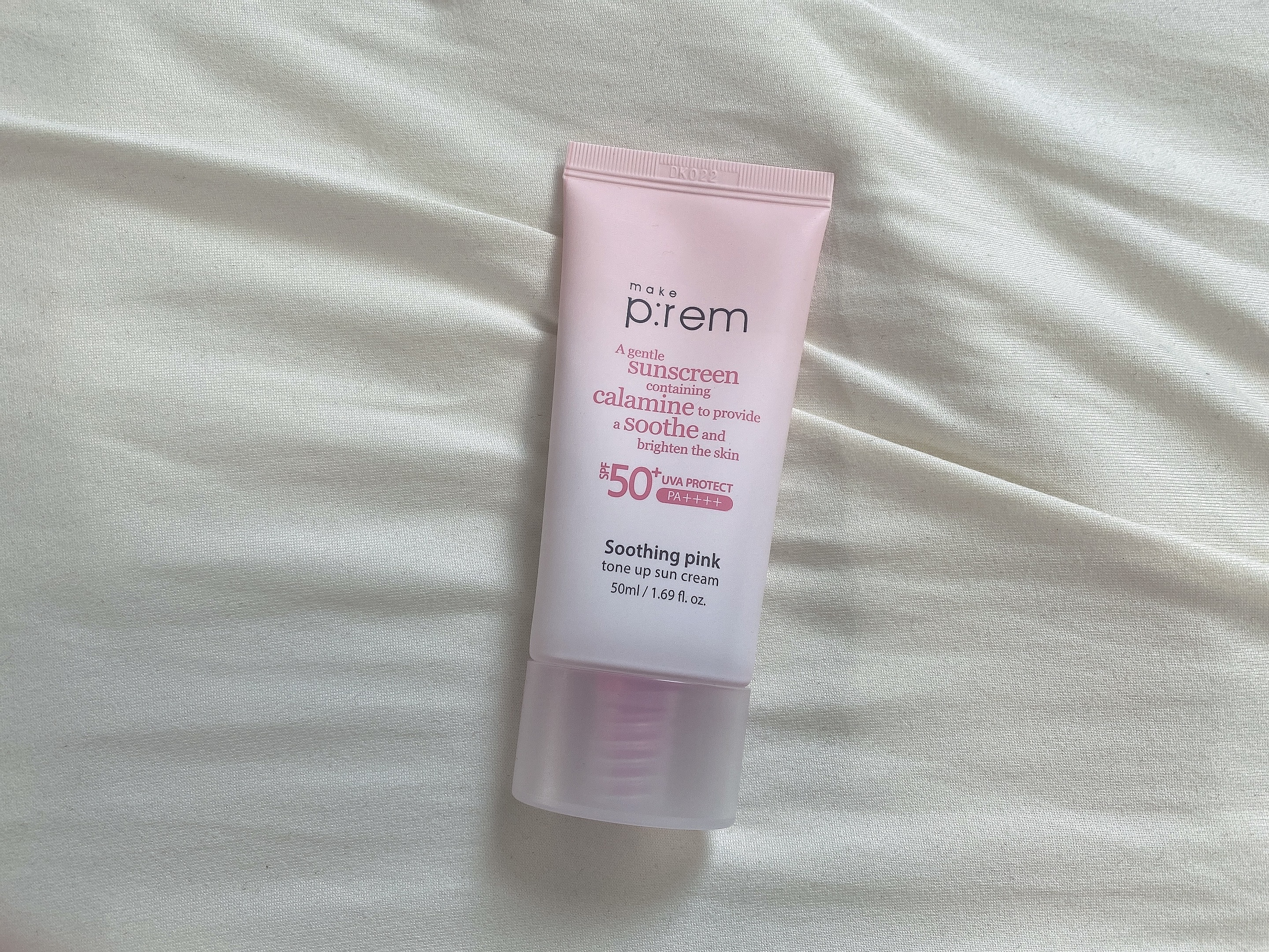 メイクプレム スージングピンクトーンアップサンクリーム/make prem/日焼け止めクリームを使ったクチコミ（1枚目）