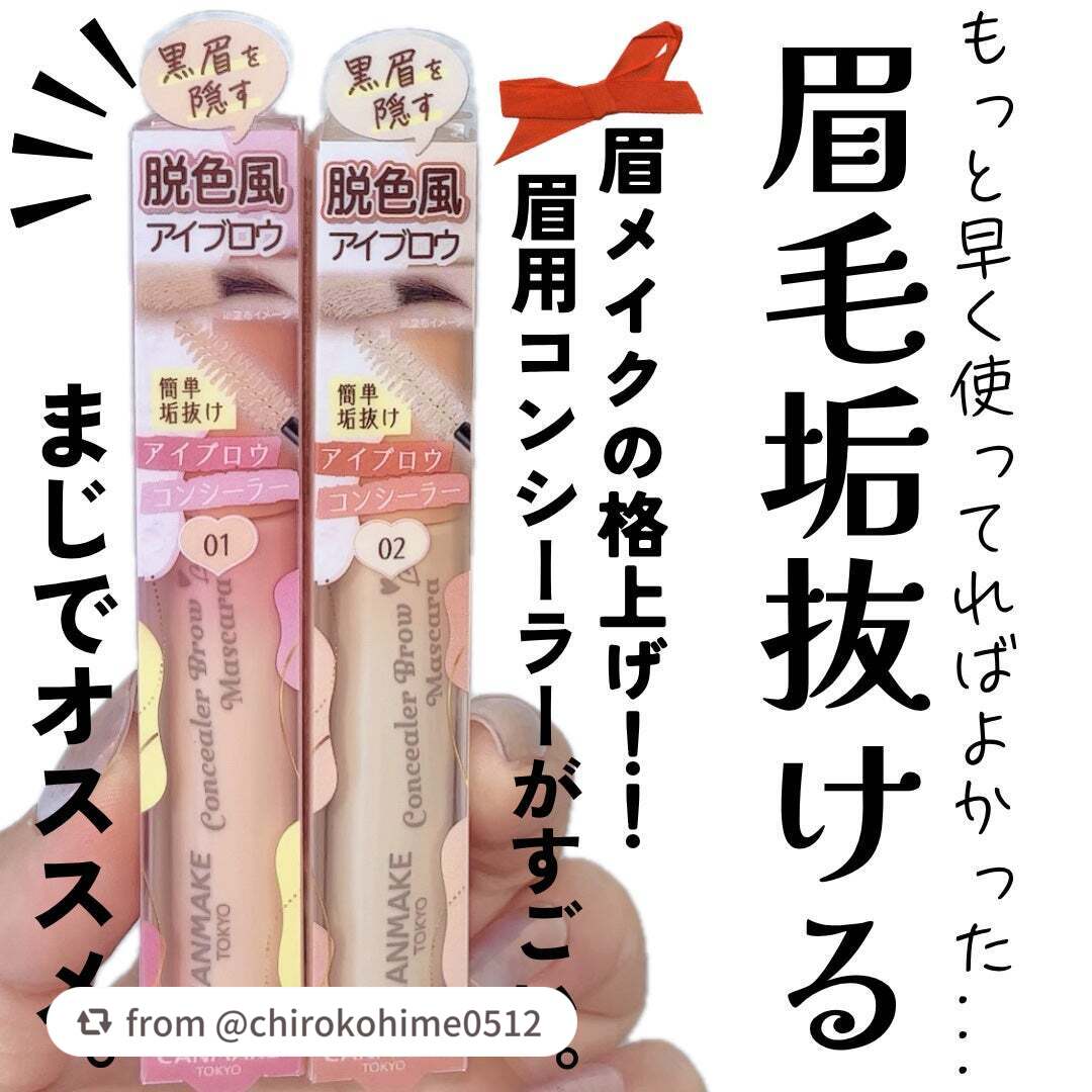 コンシーラーブロウマスカラ/キャンメイク/その他アイブロウを使ったクチコミ(1枚目)