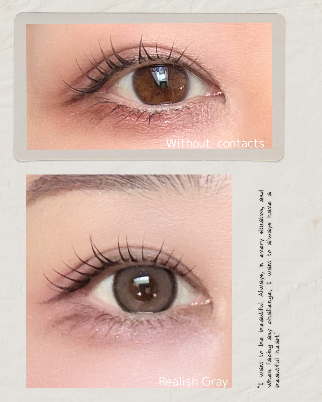 Realish 1day/OLENS/ワンデー（１DAY）カラコンを使ったクチコミ（3枚目）