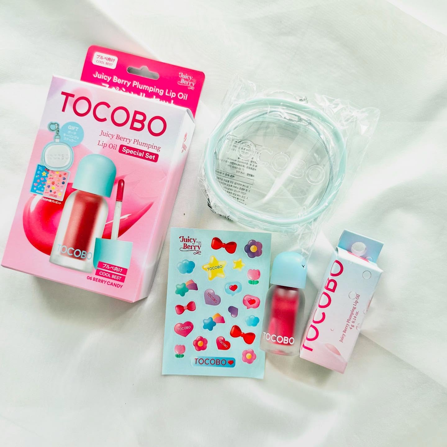 ジューシーベリープランピングリップオイル/TOCOBO/リップグロスを使ったクチコミ（1枚目）