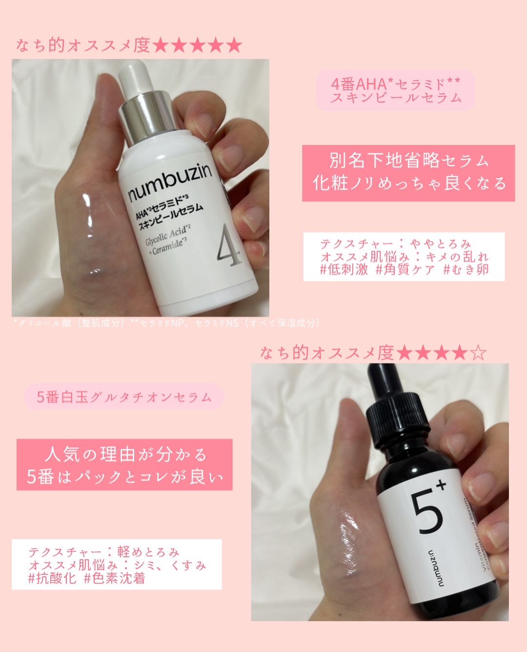 5番 白玉グルタチオンＣ美容液/numbuzin/美容液を使ったクチコミ（3枚目）