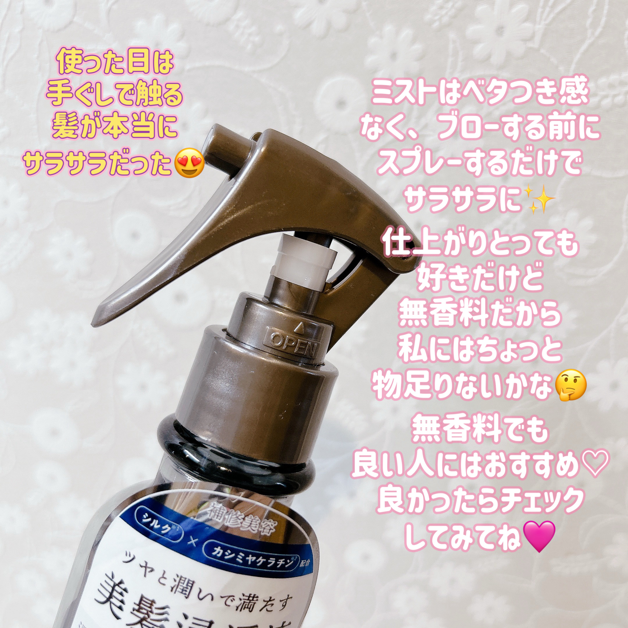 ハイドロミストN/plus eau/アウトバストリートメントを使ったクチコミ（3枚目）