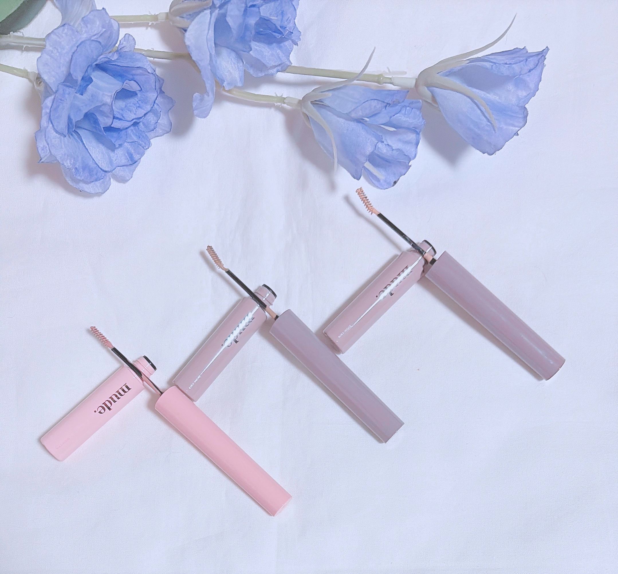 インスパイアスキニーブロウカラ/mude./眉マスカラを使ったクチコミ（2枚目）