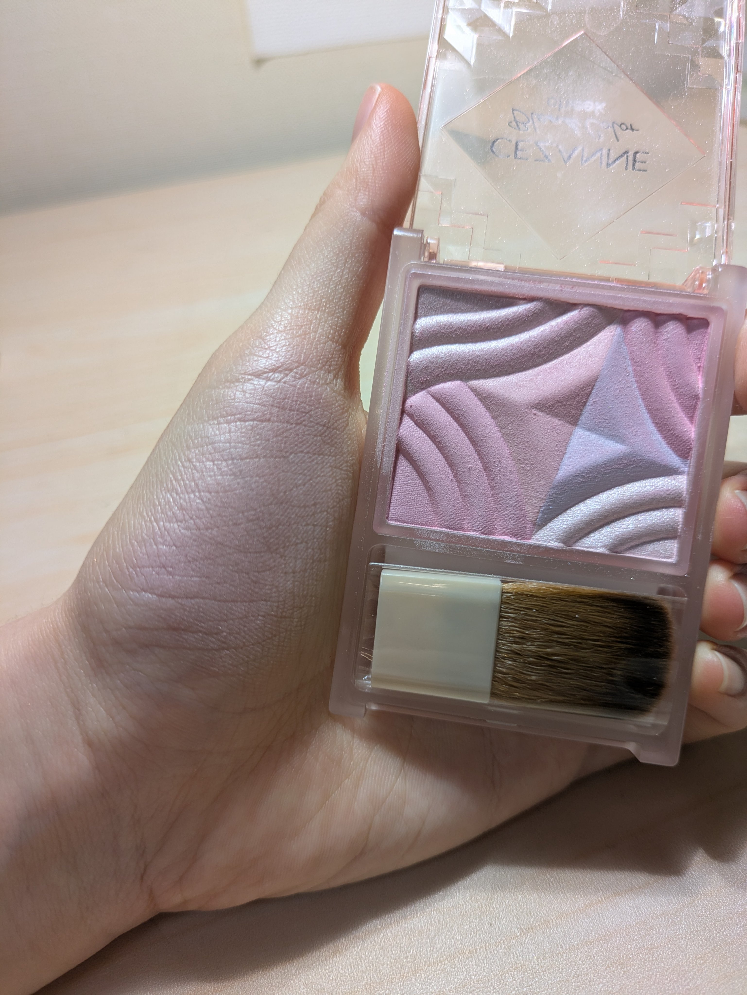 CEZANNE ブレンドカラーチークのクチコミ「セザンヌ　ブレンドカラーチーク02番
透明感がありツヤが出るマットチークです♡(⁠*⁠＾⁠3⁠.....」（1枚目）