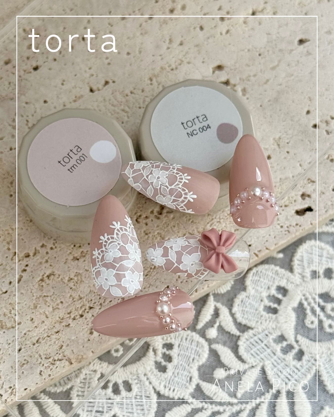 #ネイル,#ジェルネイル,#ブライダルネイル,#レースネイルのネイルデザイン