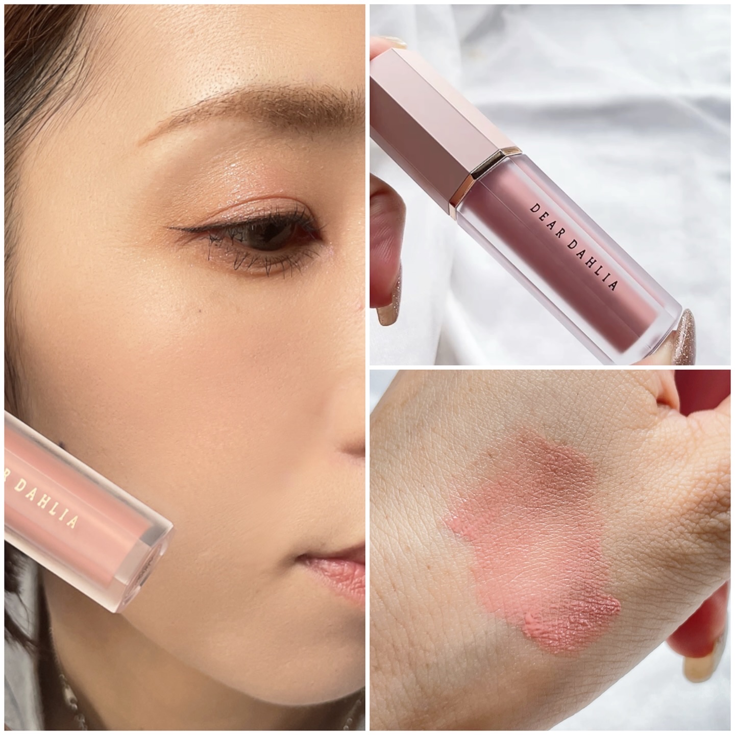 ペタルドロップリキッドブラッシャー/DEAR DAHLIA/リキッドチークを使ったクチコミ（3枚目）