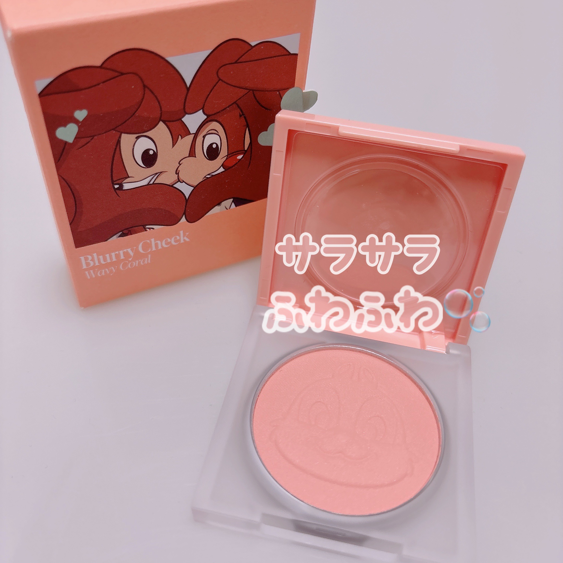 ブラリーチーク(ディズニーエディション) 02 ウエービーコーラル/espoir/チークを使ったクチコミ（1枚目）