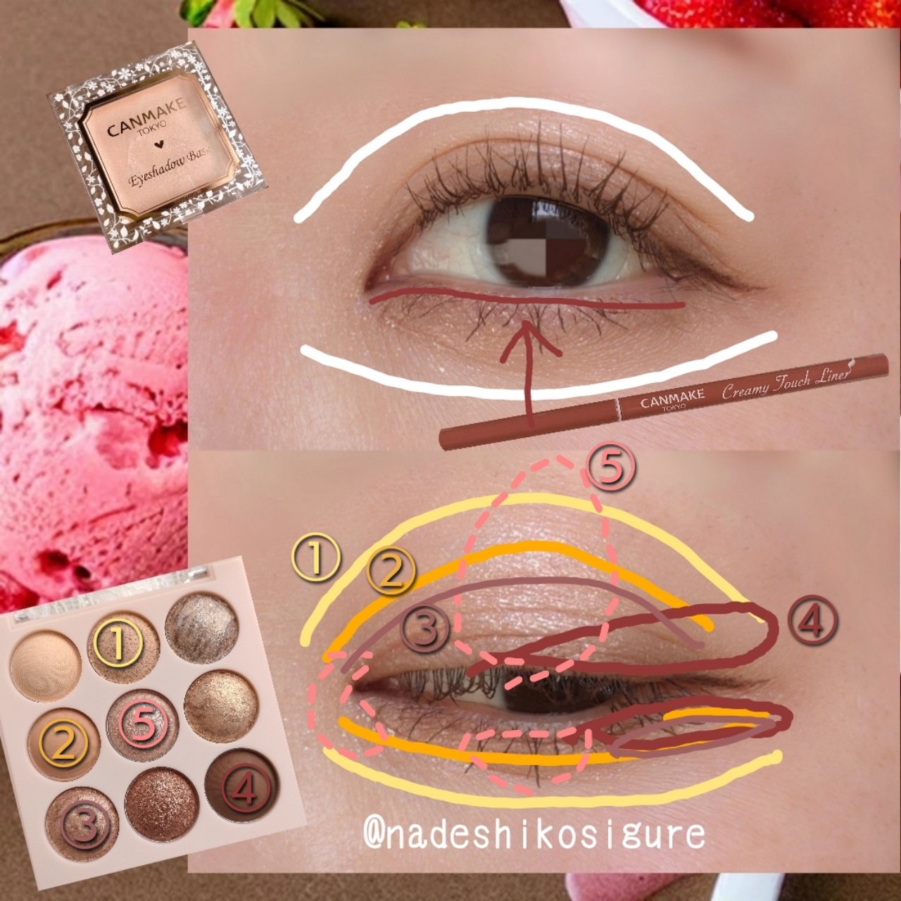 アイシャドウベース/キャンメイク/アイシャドウベースを使ったクチコミ（3枚目）