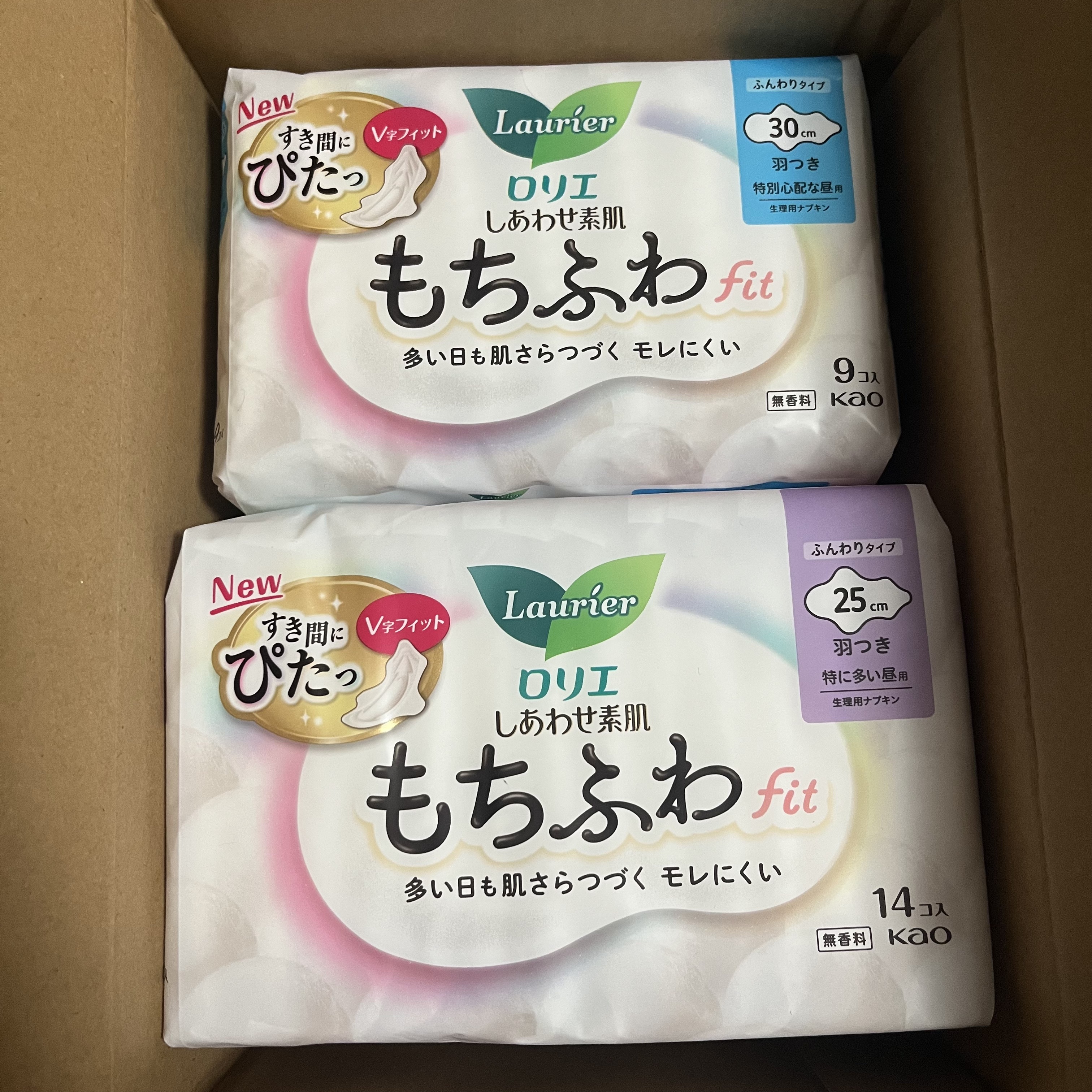ロリエ もちふわ fit 25cm 羽つき 14コ入 (医薬部外品 )/ロリエ/ナプキンを使ったクチコミ（1枚目）