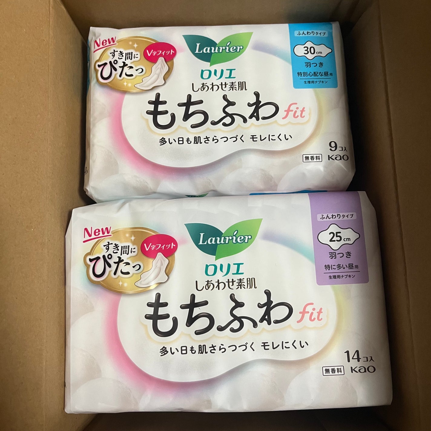 ロリエ もちふわ fit 25cm 羽つき 14コ入 (医薬部外品 )/ロリエ/ナプキンを使ったクチコミ(1枚目)