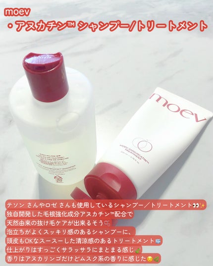 モエブ アヌカチン シャンプー/トリートメント/moev/市販シャンプーを使ったクチコミ(2枚目)