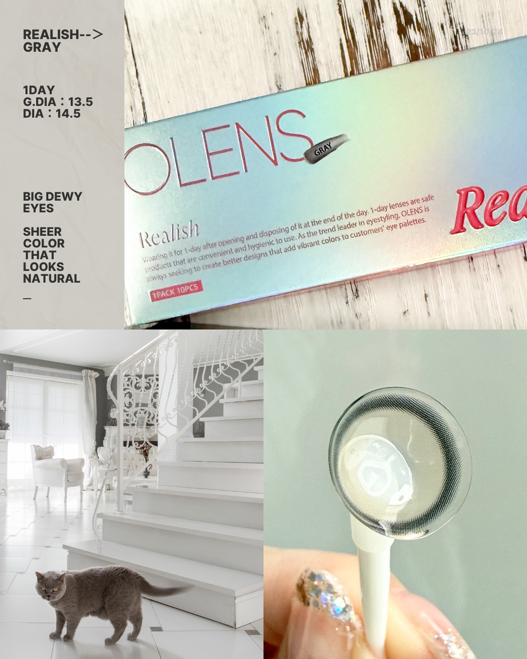 Realish 1day/OLENS/ワンデー（１DAY）カラコンを使ったクチコミ（2枚目）