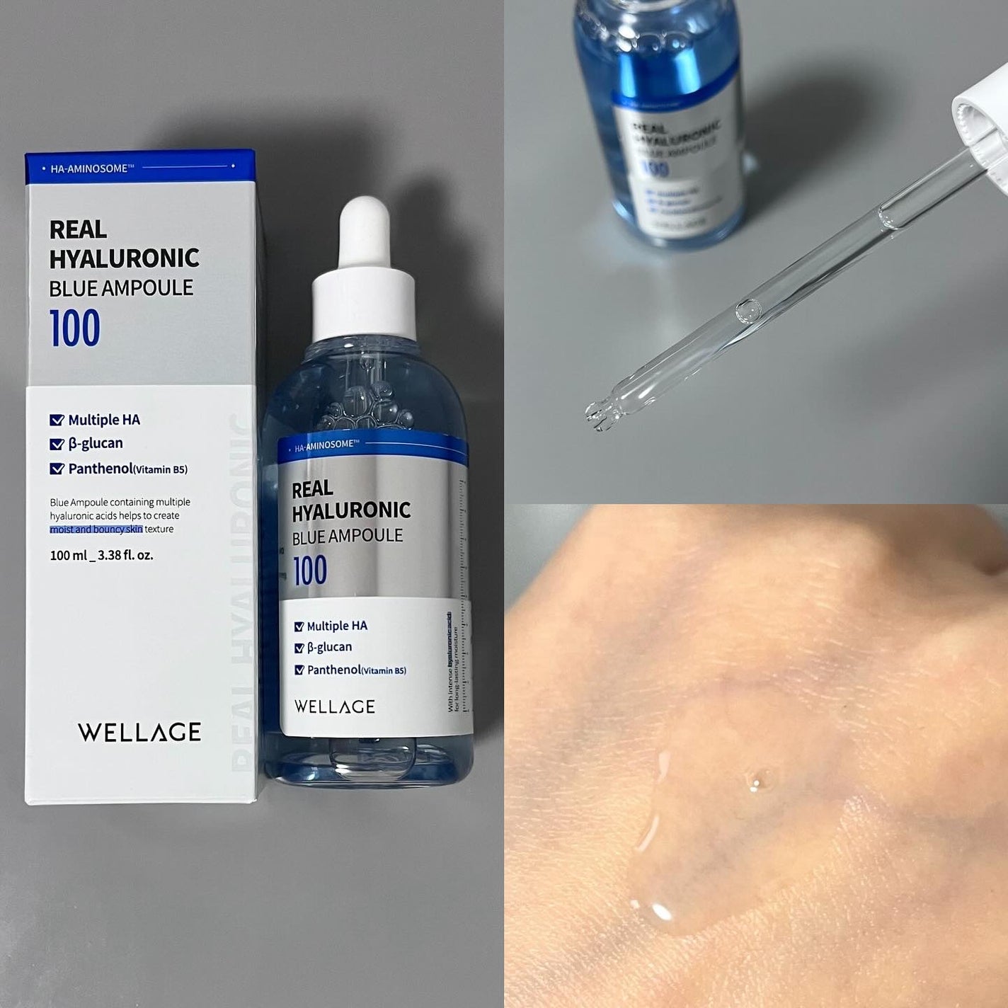 リアルヒアルロニックブルーアンプル 100/Wellage/美容液を使ったクチコミ(2枚目)