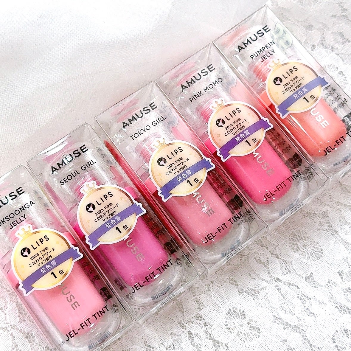 ジェルフィットティント/AMUSE/リップティントを使ったクチコミ(3枚目)