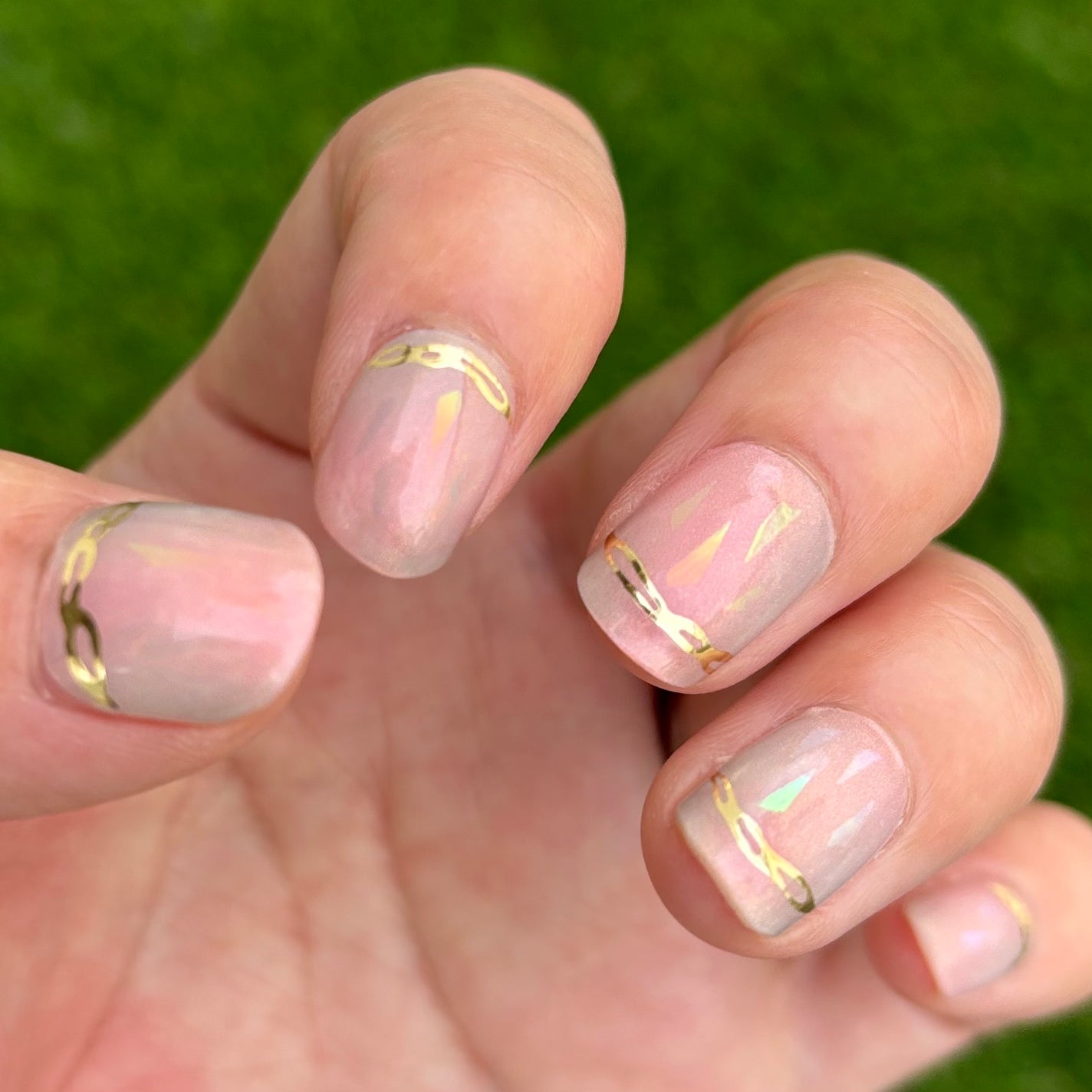 セミキュアジェルネイル(ハンド)/ohora/ネイルシールを使ったクチコミ(3枚目)