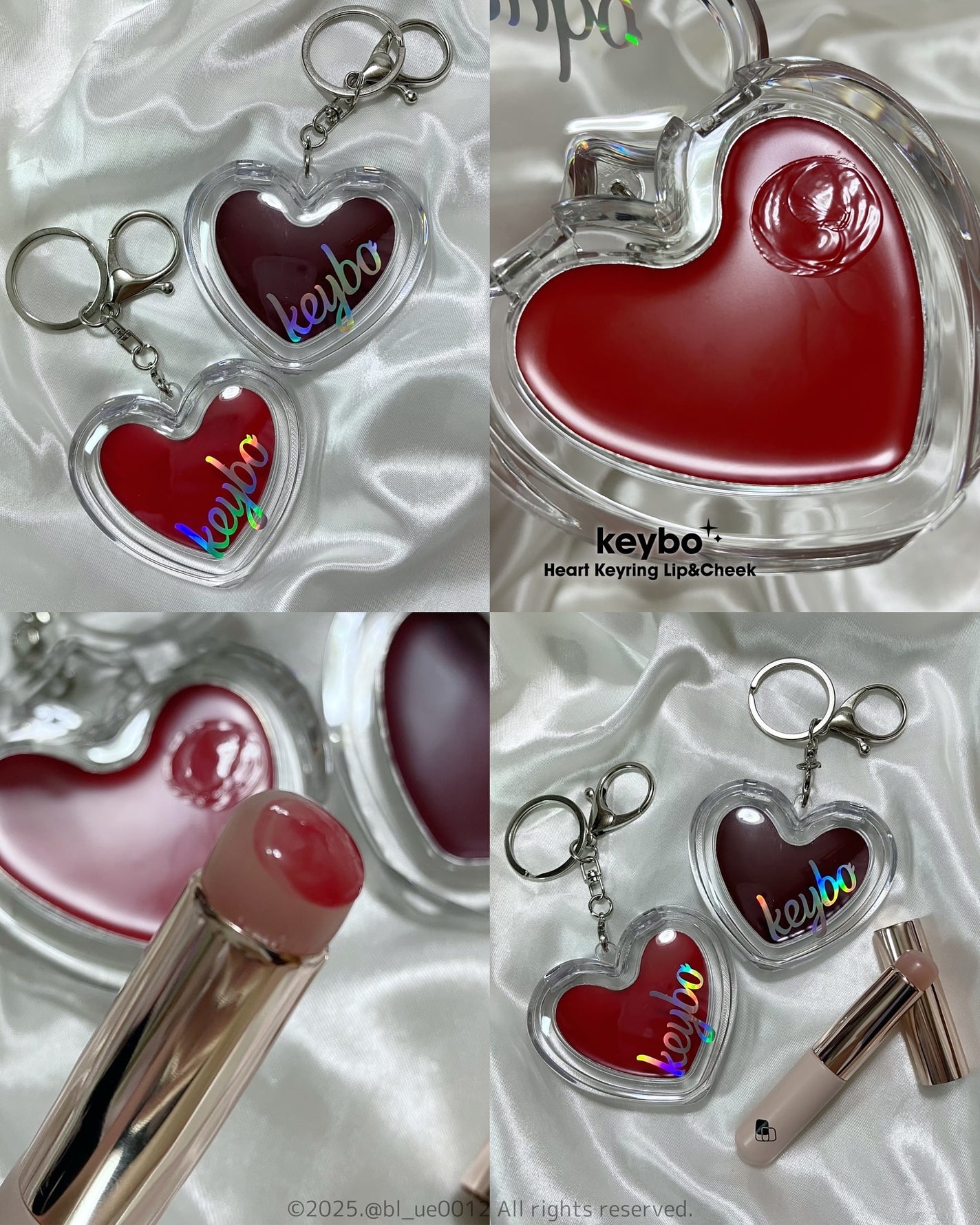 ハートキーリング リップ&チーク/keybo/口紅を使ったクチコミ(4枚目)