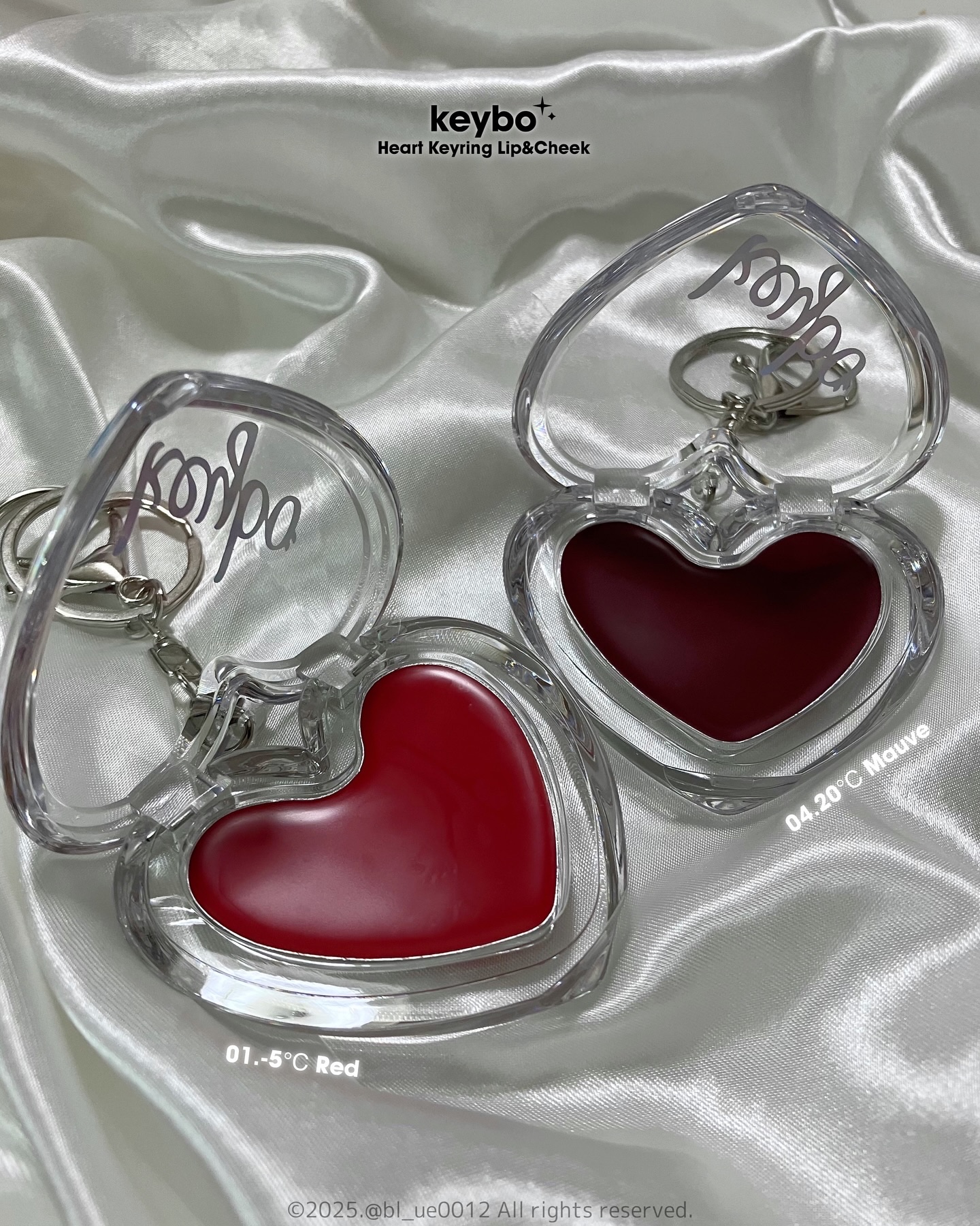 ハートキーリング リップ＆チーク/keybo/口紅を使ったクチコミ（3枚目）