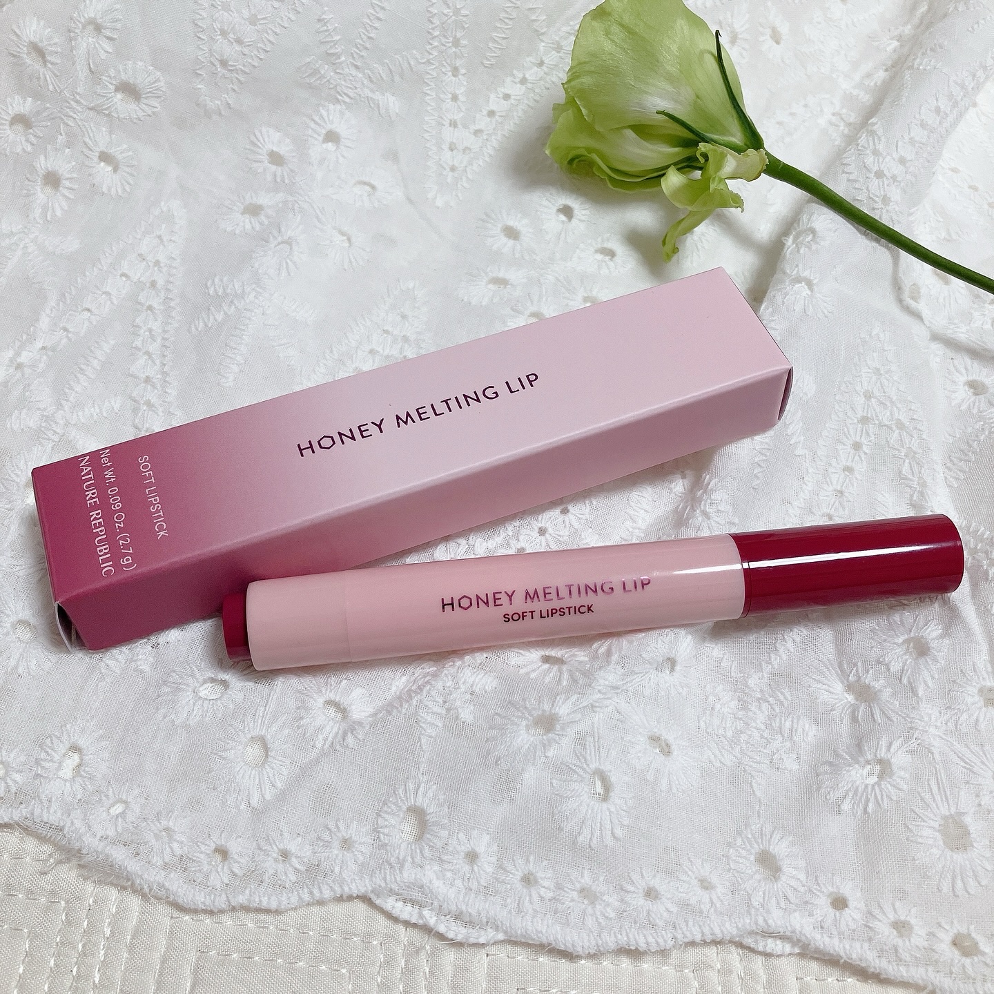 ハニーメルティングリップ/ネイチャーリパブリック/口紅を使ったクチコミ（1枚目）