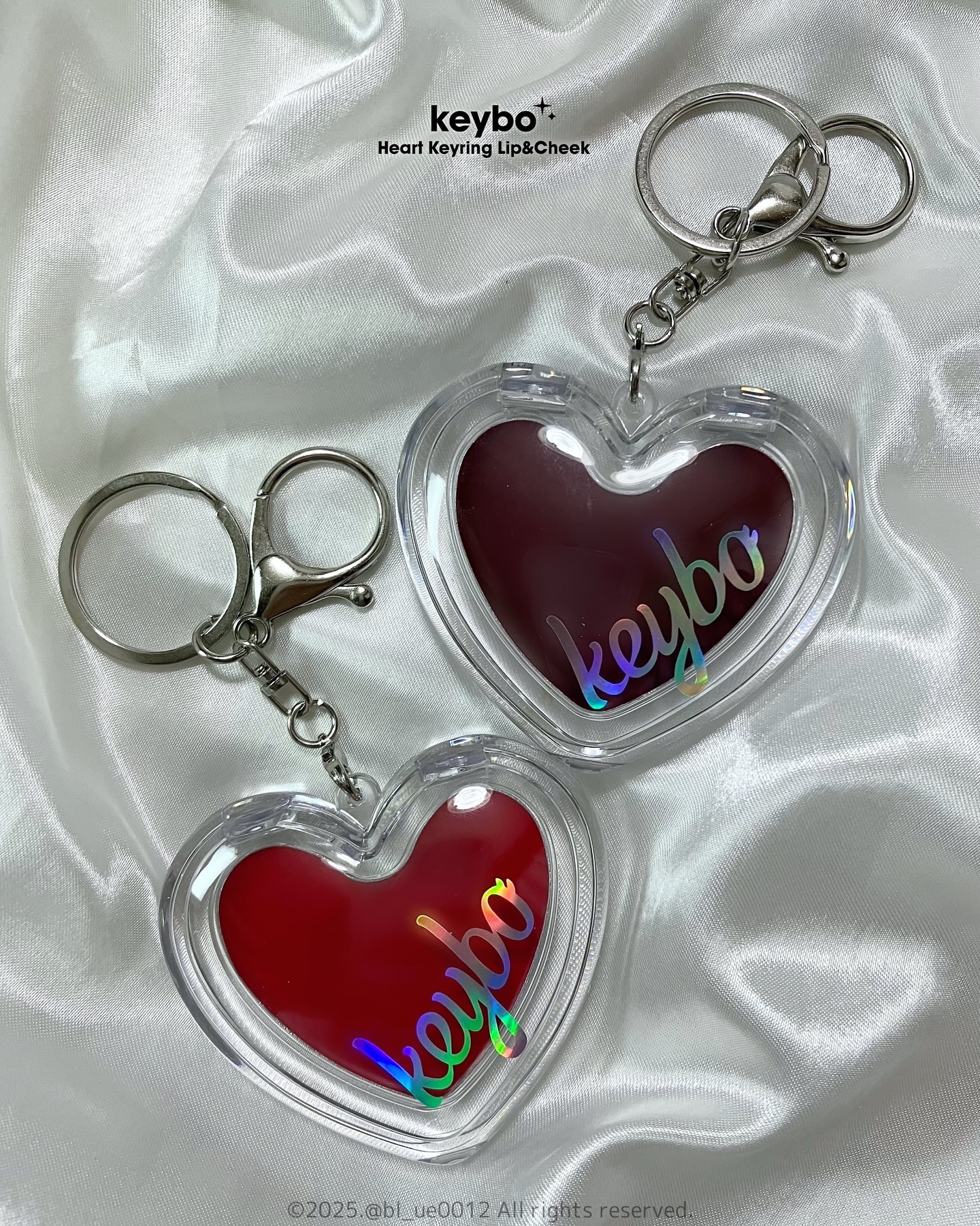 ハートキーリング リップ＆チーク/keybo/口紅を使ったクチコミ（2枚目）