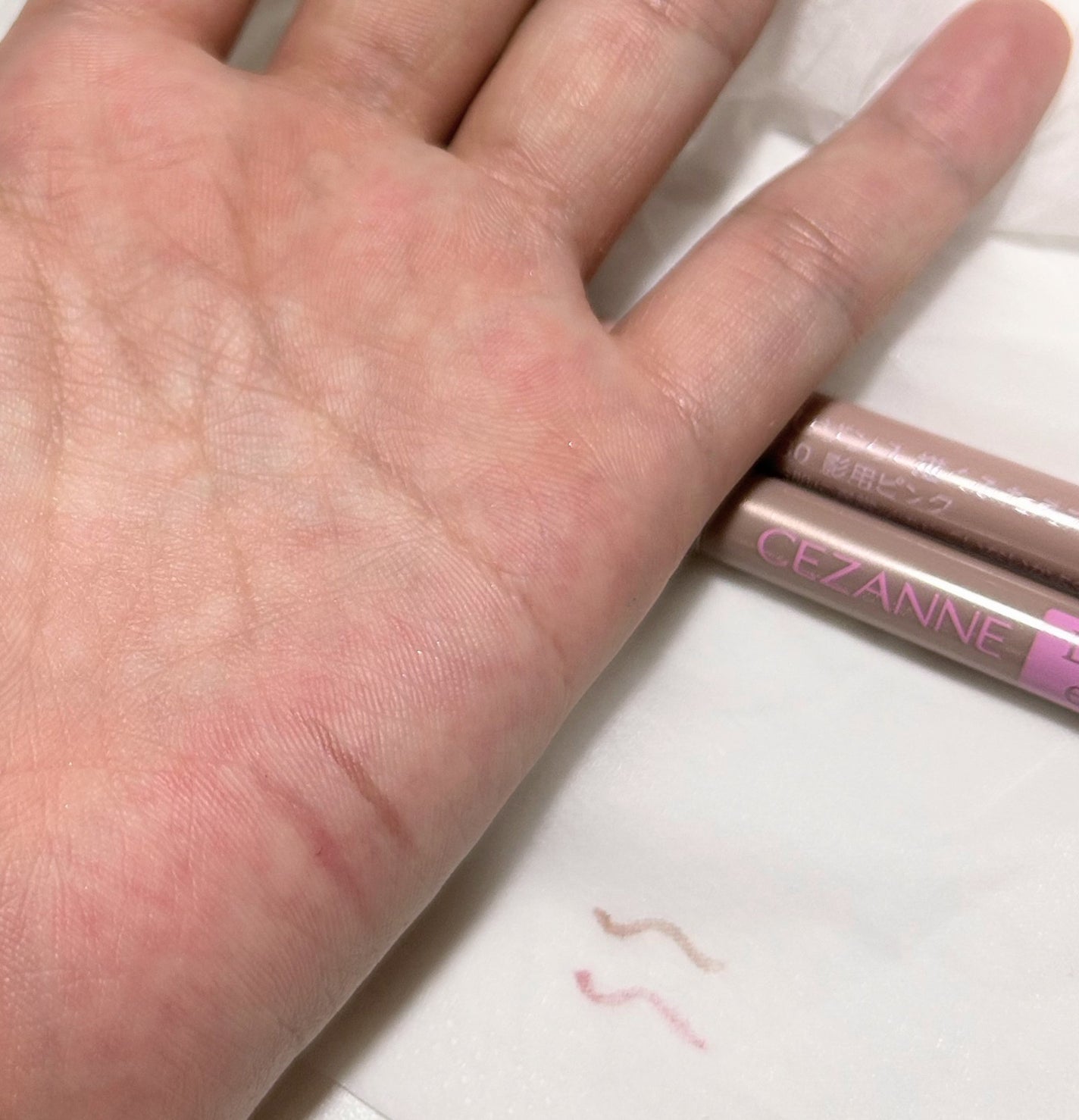 描くふたえアイライナー/CEZANNE/リキッドアイライナーを使ったクチコミ(3枚目)