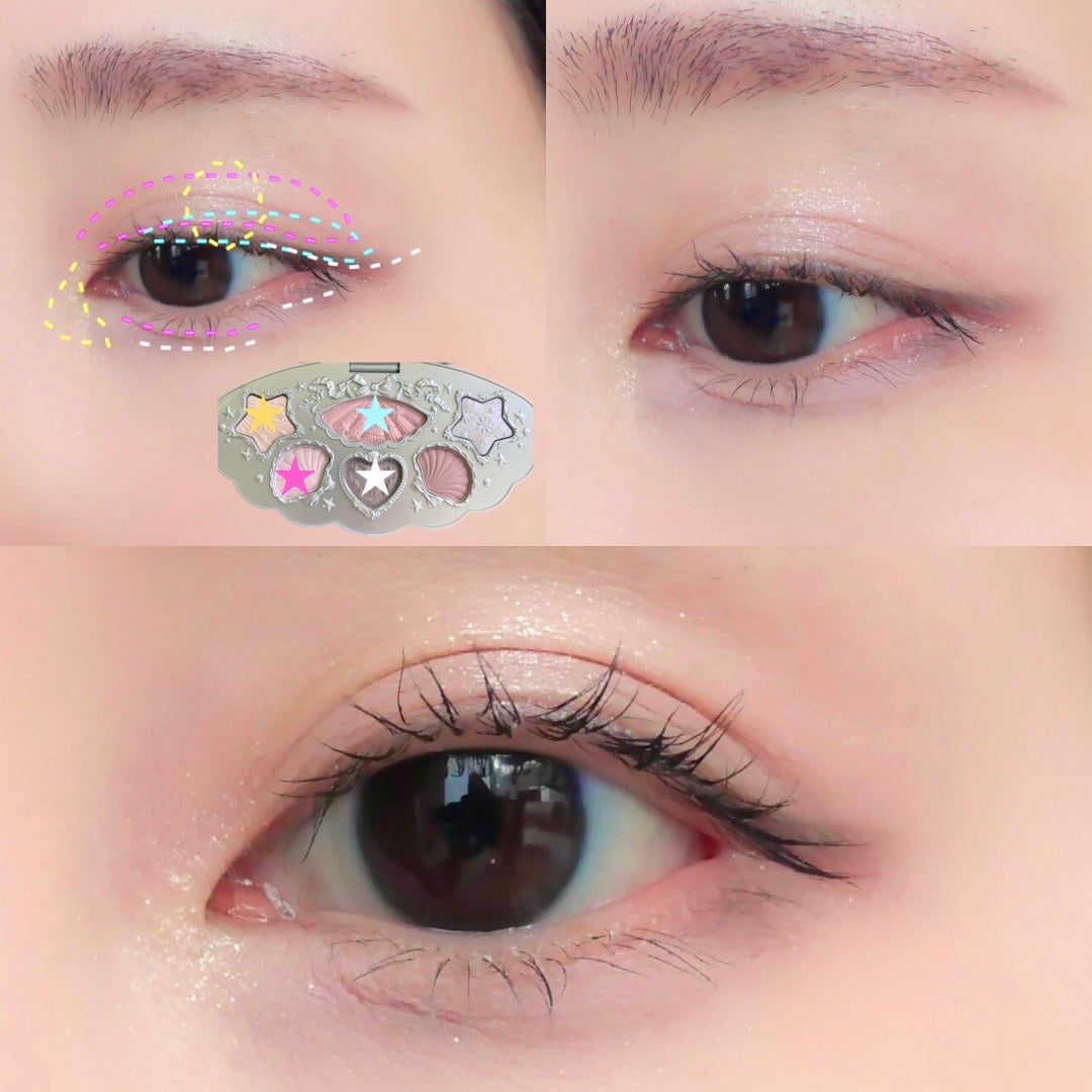 シェルズジュエルコレクション 6色アイシャドウパレット/FlowerKnows/アイシャドウパレットを使ったクチコミ(8枚目)