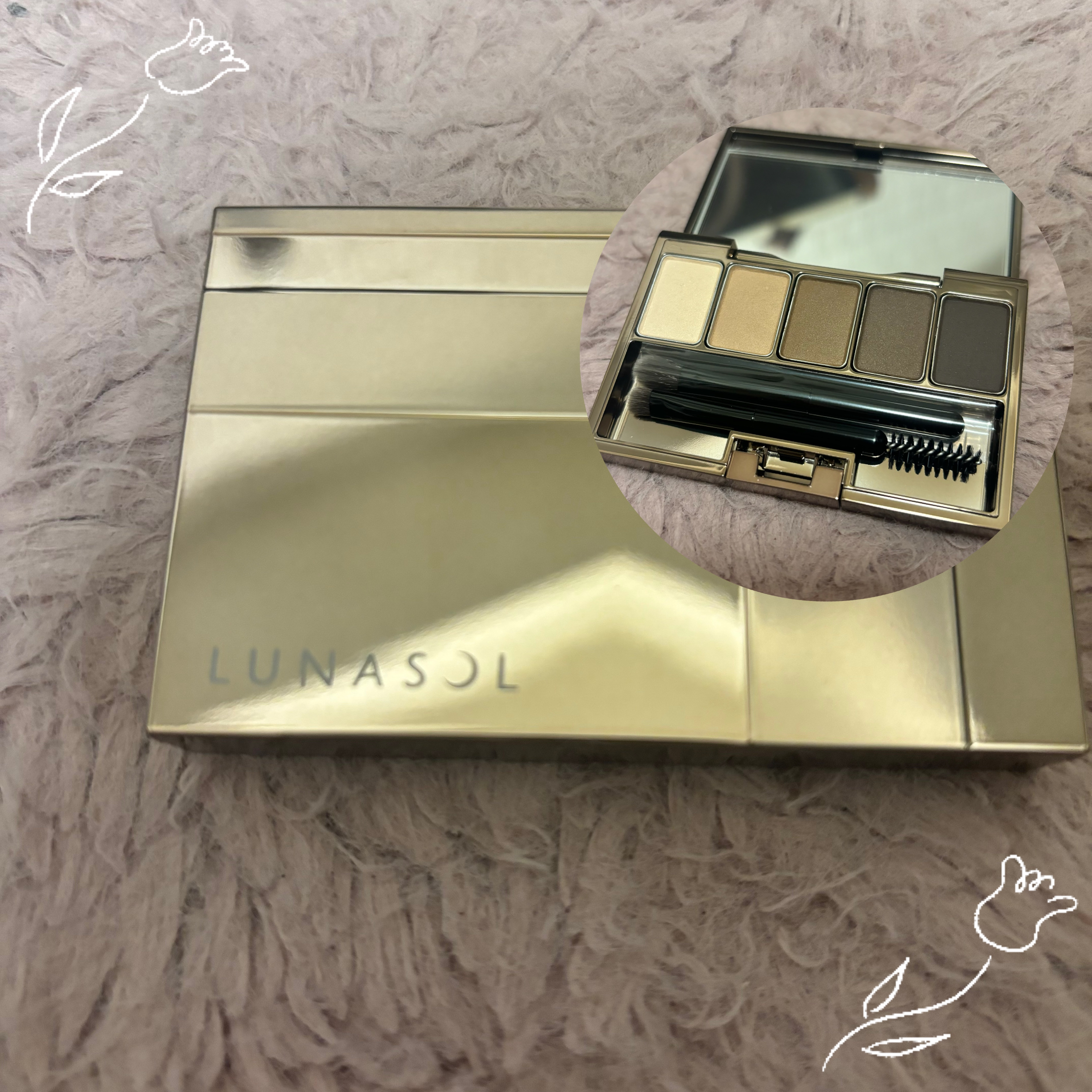 スタイリングアイゾーンコンパクト/LUNASOL/アイシャドウパレットを使ったクチコミ（1枚目）