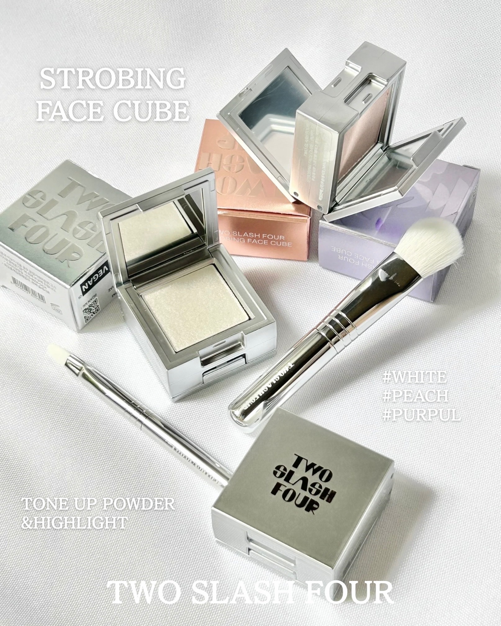 ストロビングフェイスキューブ/TWO SLASH FOUR/ハイライトを使ったクチコミ（2枚目）