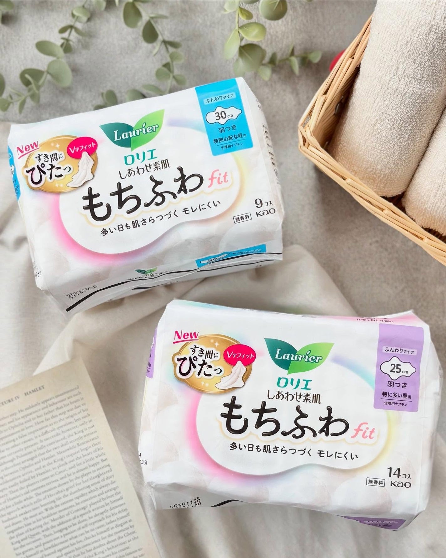 ロリエ もちふわ fit 25cm 羽つき 14コ入 (医薬部外品 )/ロリエ/ナプキンを使ったクチコミ(1枚目)