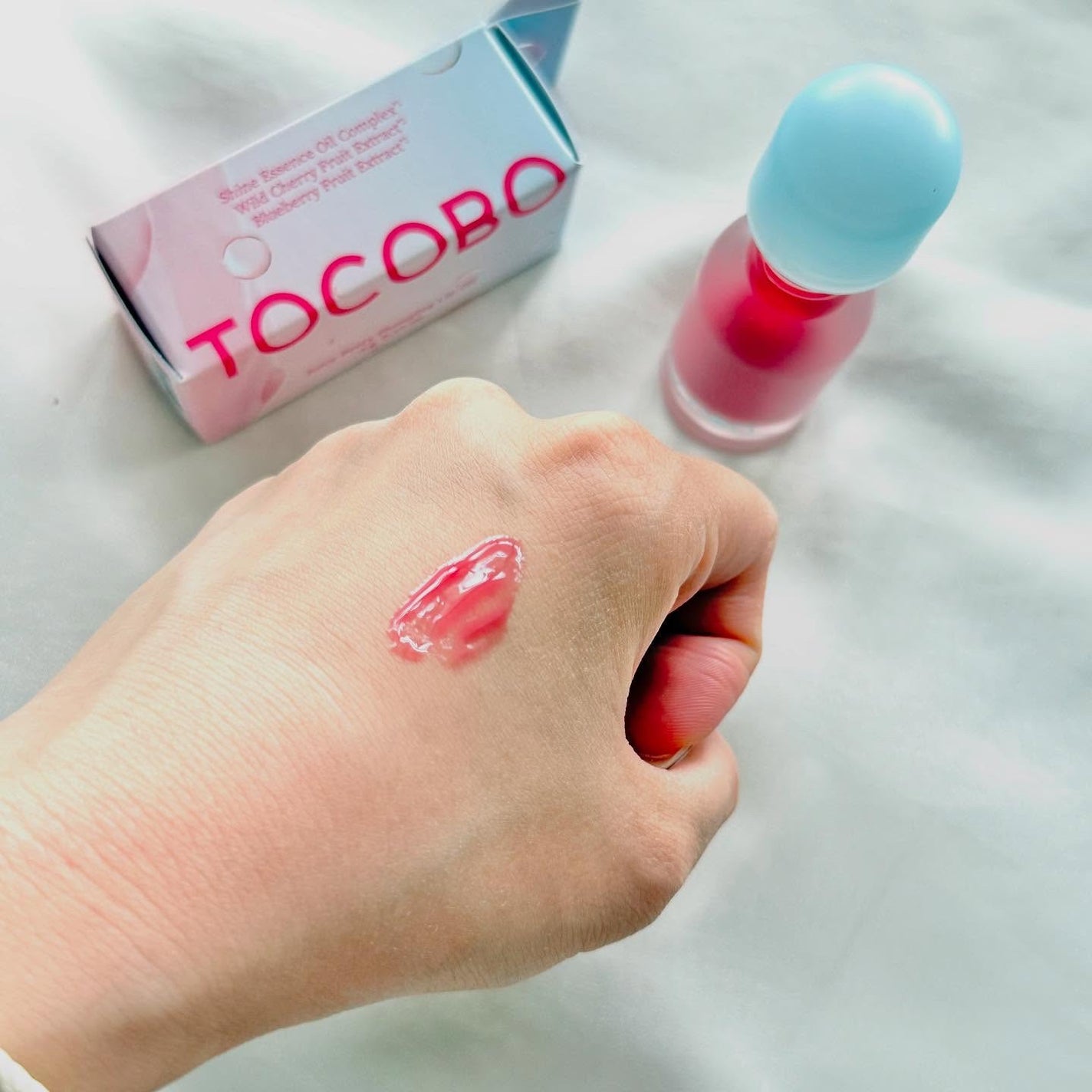 ジューシーベリープランピングリップオイル/TOCOBO/リップグロスを使ったクチコミ(4枚目)