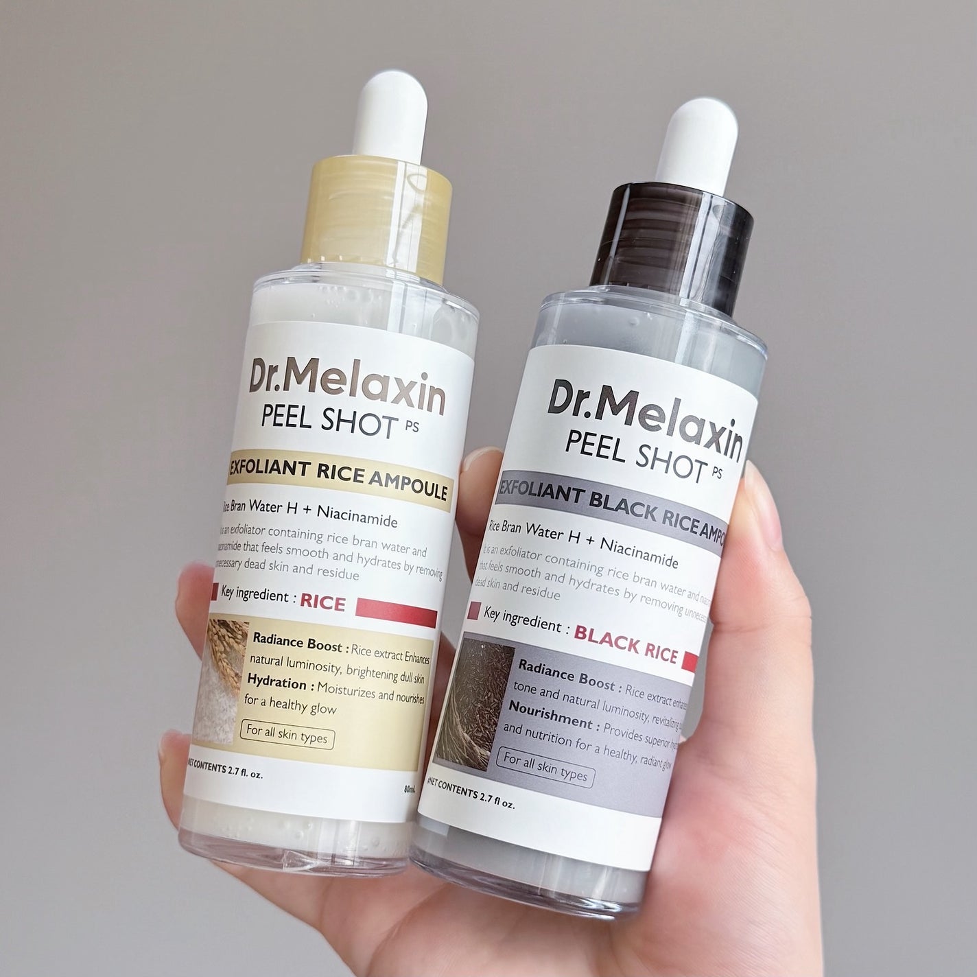 白米ピールショットゴマージュアンプル/Dr.Melaxin/美容液を使ったクチコミ(2枚目)