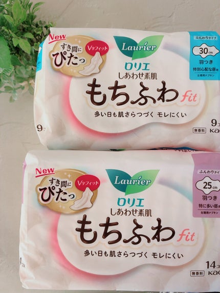 ロリエ もちふわ fit 25cm 羽つき 14コ入 (医薬部外品 )/ロリエ/ナプキンを使ったクチコミ(1枚目)