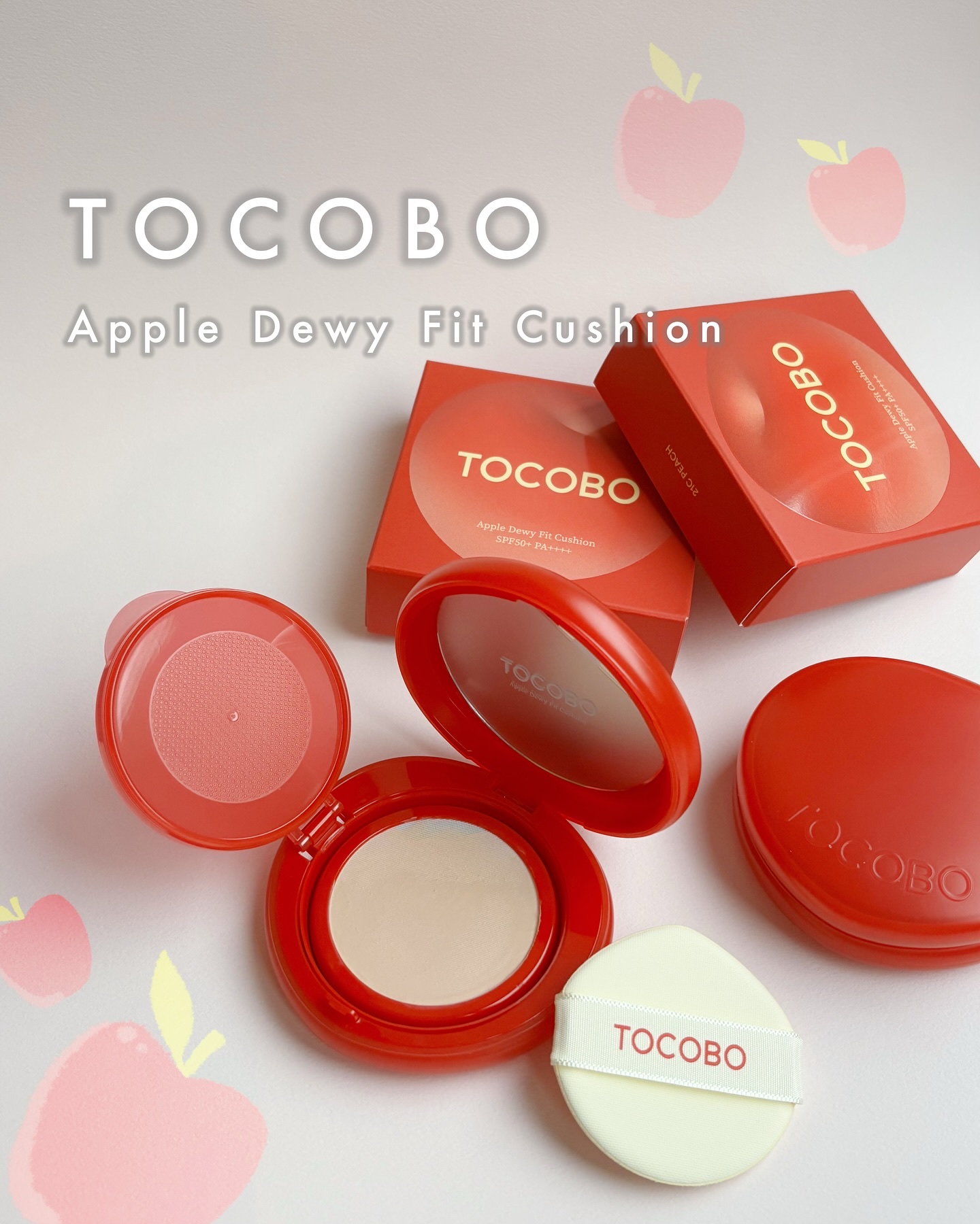 アップルデューイフィットクッションファンデーション/TOCOBO/クッションファンデーションを使ったクチコミ（1枚目）
