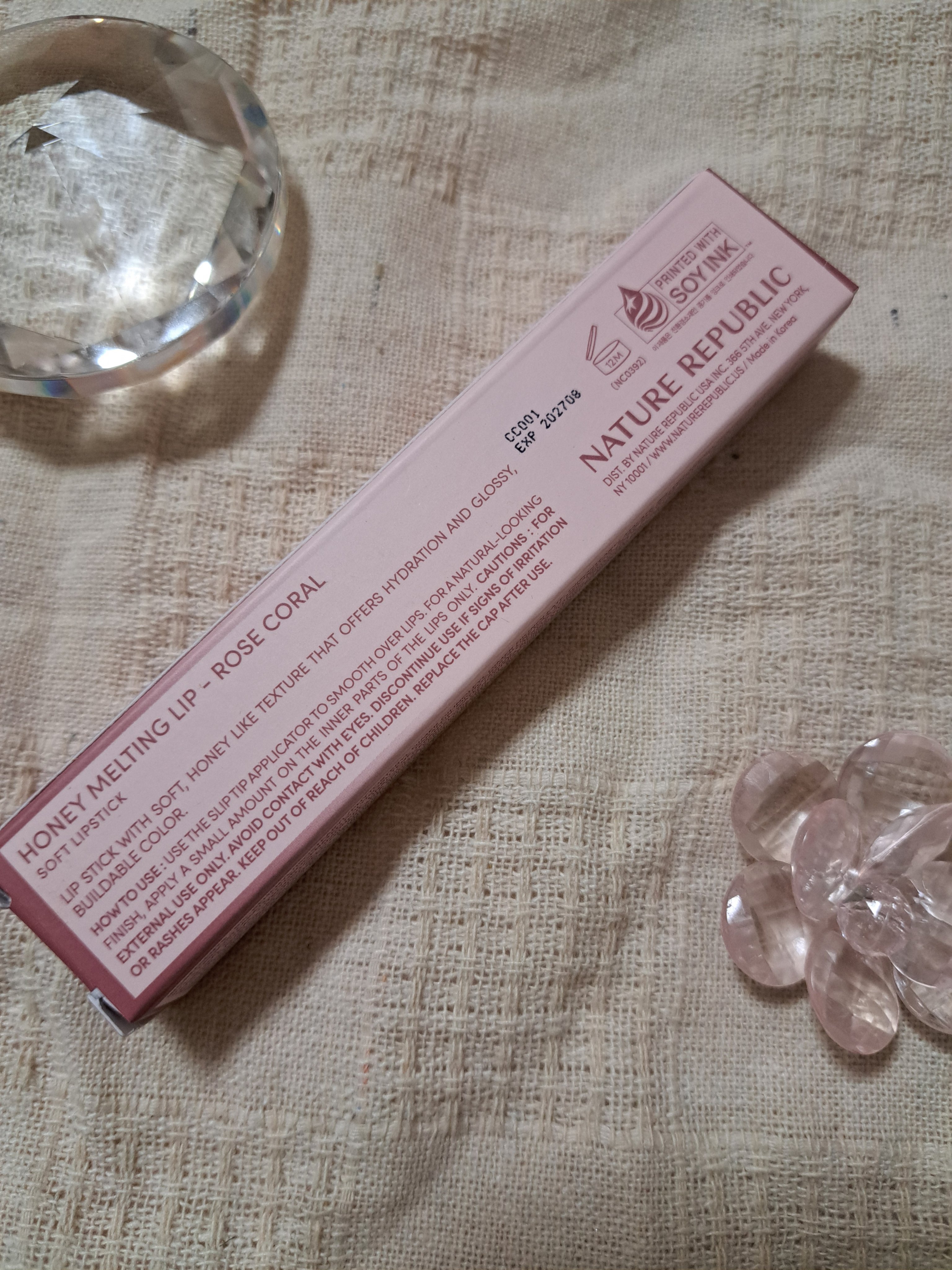 ハニーメルティングリップ/ネイチャーリパブリック/口紅を使ったクチコミ（2枚目）
