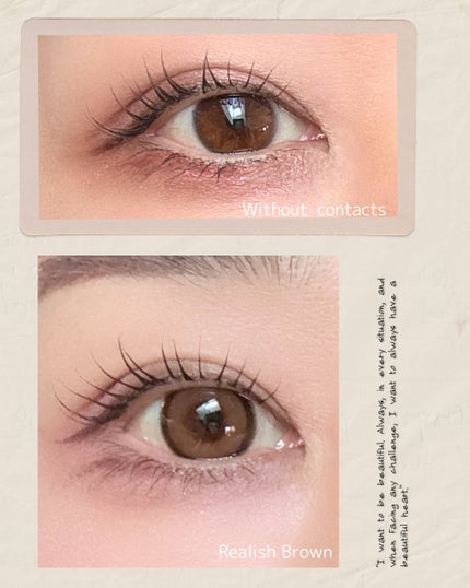 Realish 1day/OLENS/ワンデー(1DAY)カラコンを使ったクチコミ(6枚目)