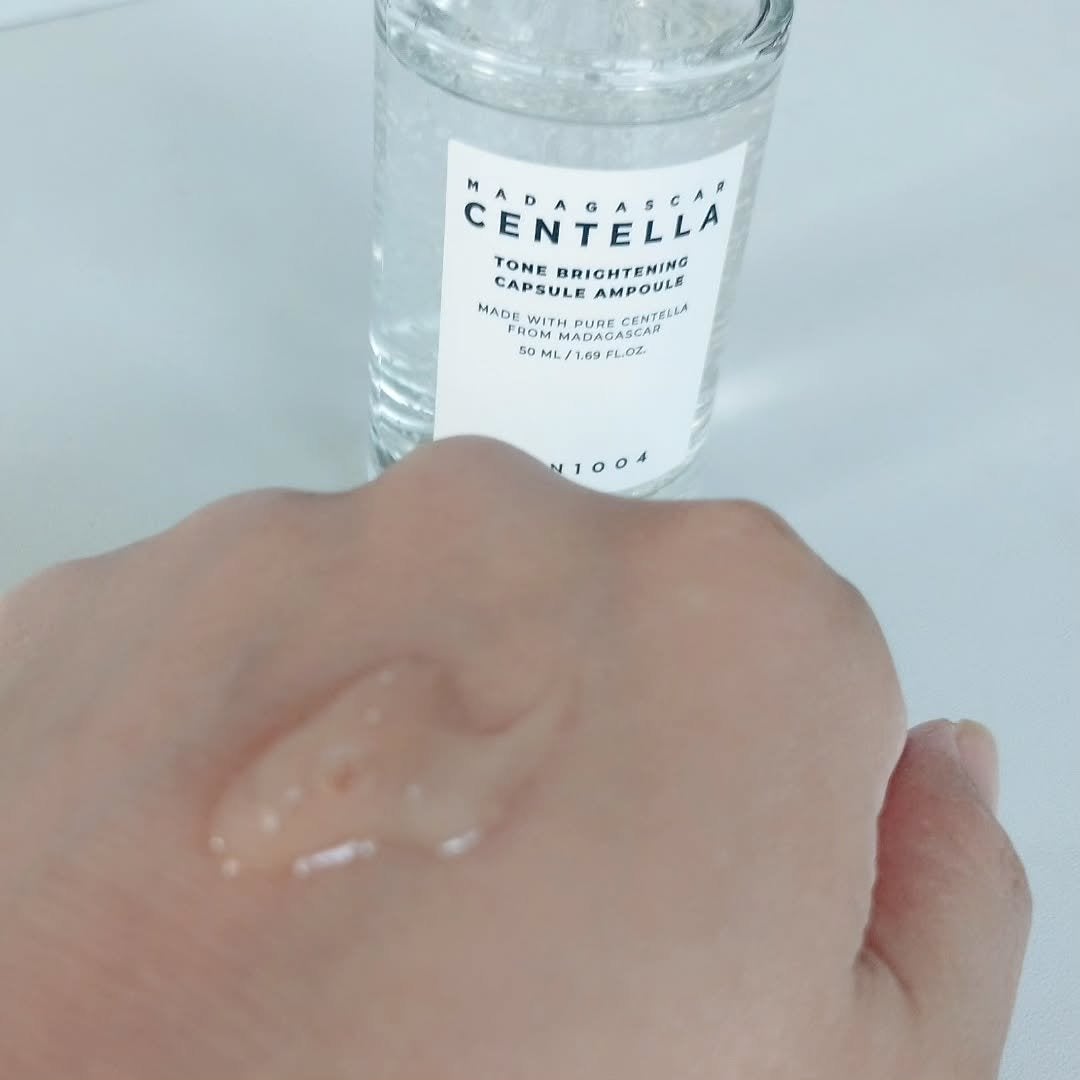 トーンブライトニング カプセルアンプル/SKIN1004/美容液を使ったクチコミ(3枚目)