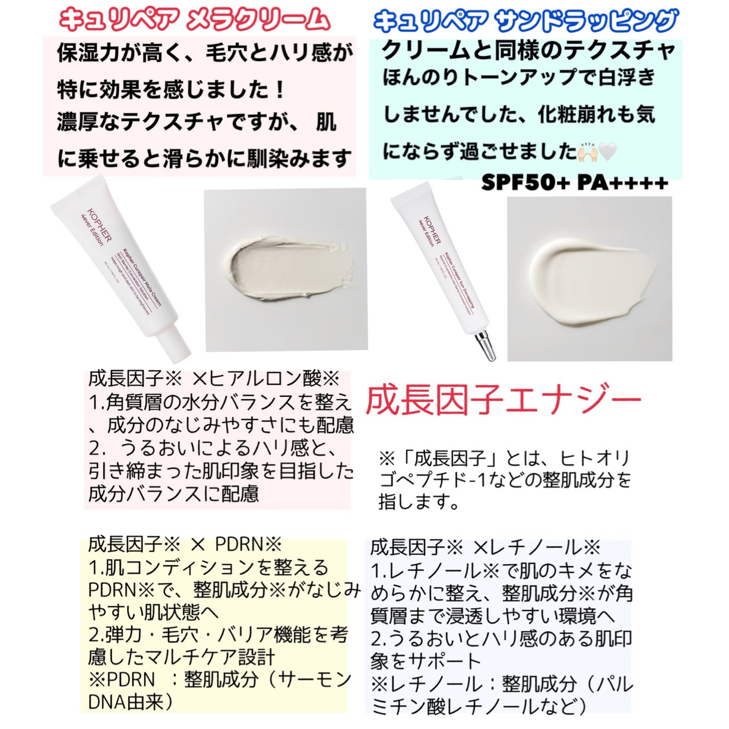 CUREPAIR MELA CREAM /KOPHER/フェイスクリームを使ったクチコミ(2枚目)