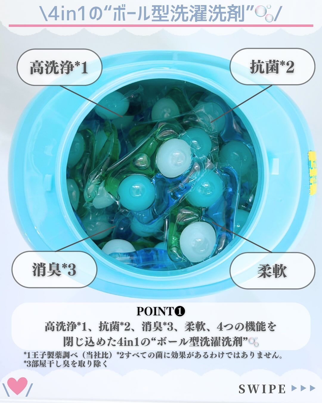 カーポッド/王子製薬/洗濯洗剤を使ったクチコミ（3枚目）