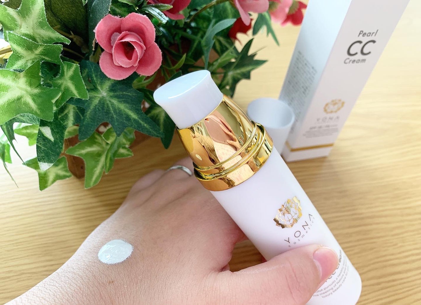 YONA ヨナ パールCCクリーム 50ml 韓国 ファンデーション 試してみた】ヨナ パールCCクリーム YONA(ヨナ)のリアルな