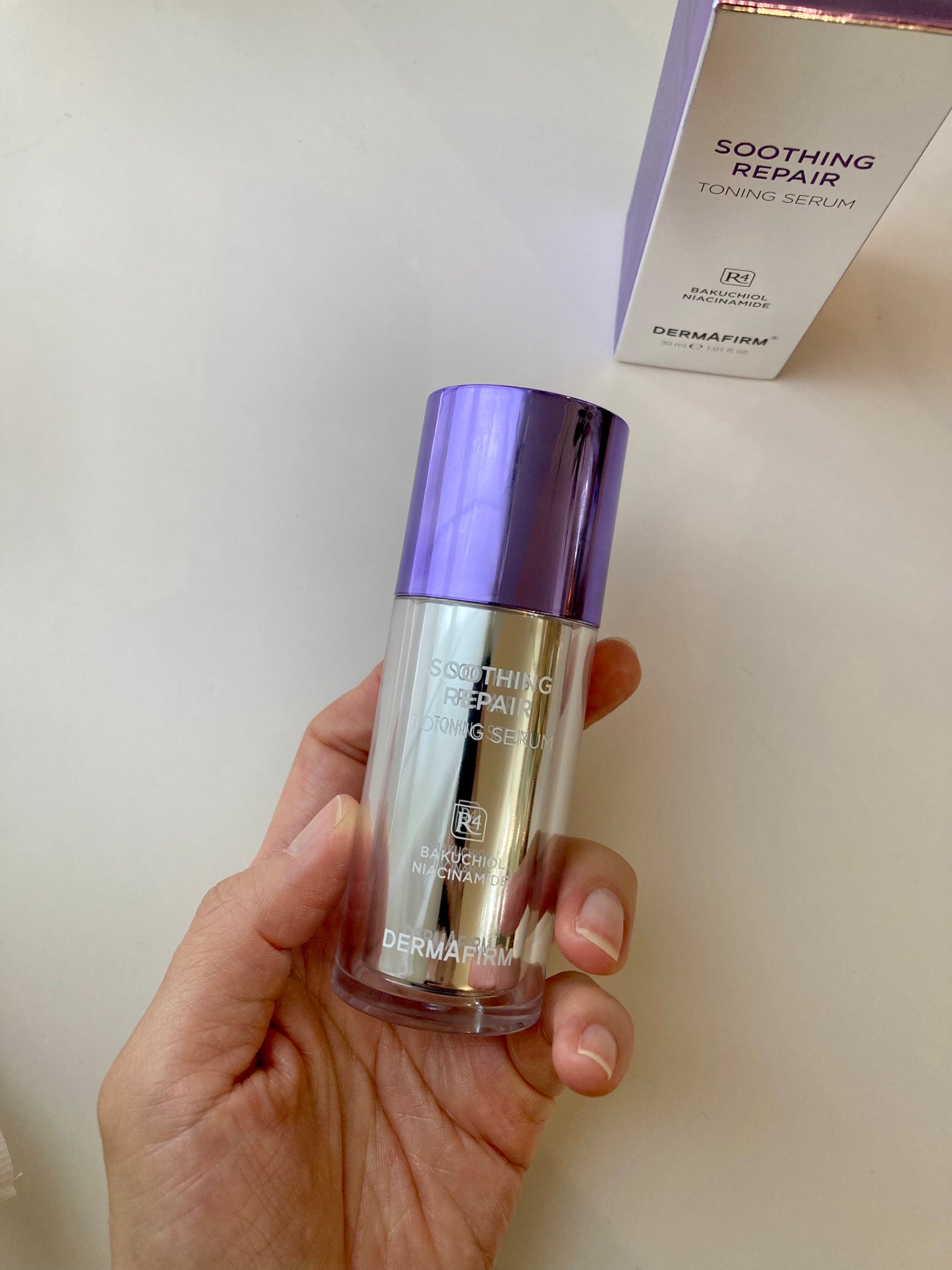 SOOTHING REPAIR TONING SERUM R4/ダーマファーム/美容液を使ったクチコミ(4枚目)