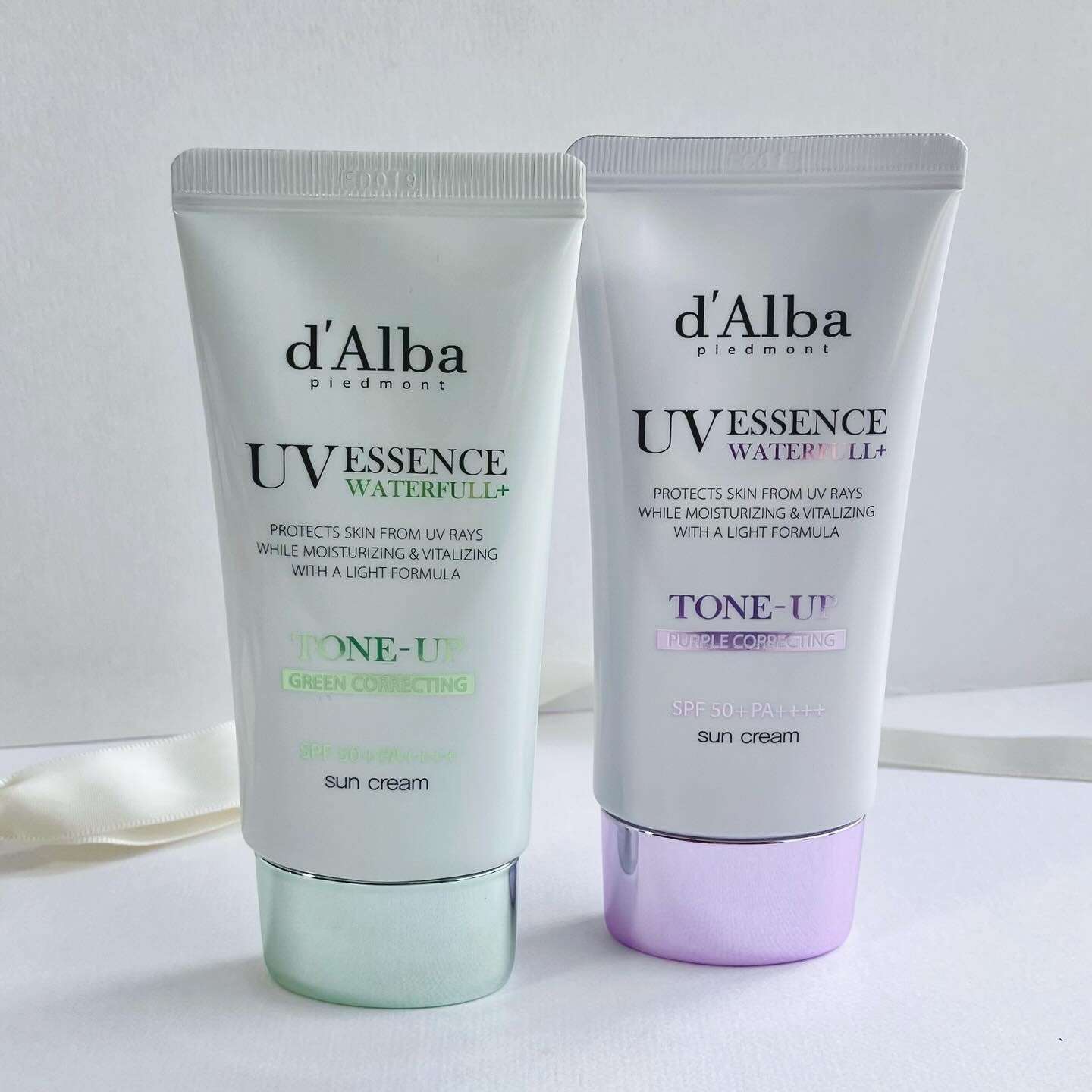 ダルバ ウォータフル トーンアップ サンクリーム(パープル)/ダルバ/日焼け止めクリームを使ったクチコミ（2枚目）