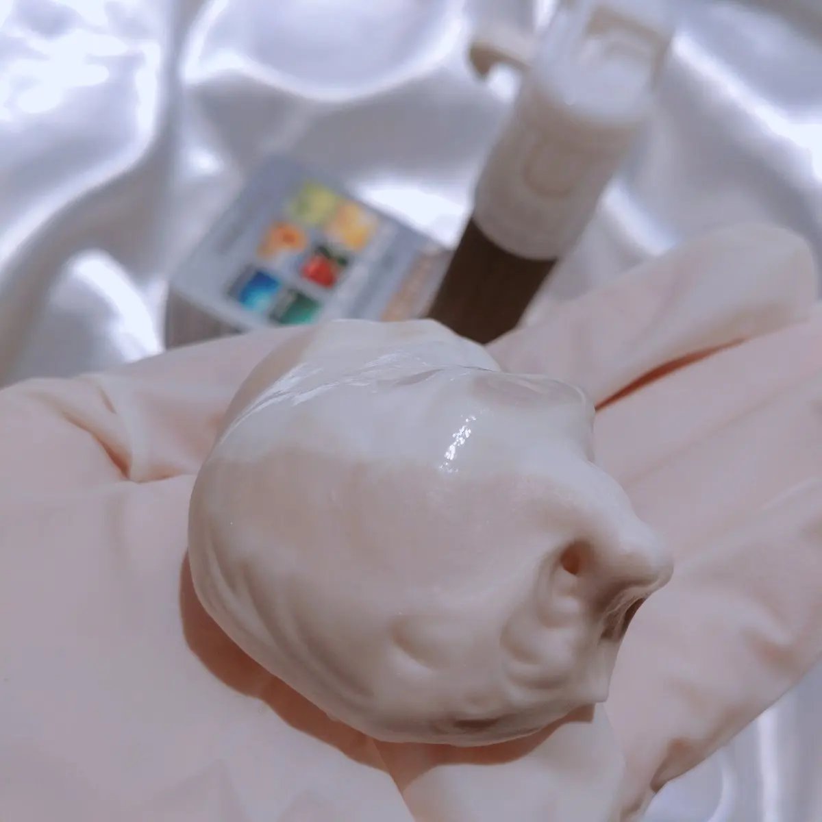 泡クリームカラー/ビゲン/ヘアカラーを使ったクチコミ（2枚目）