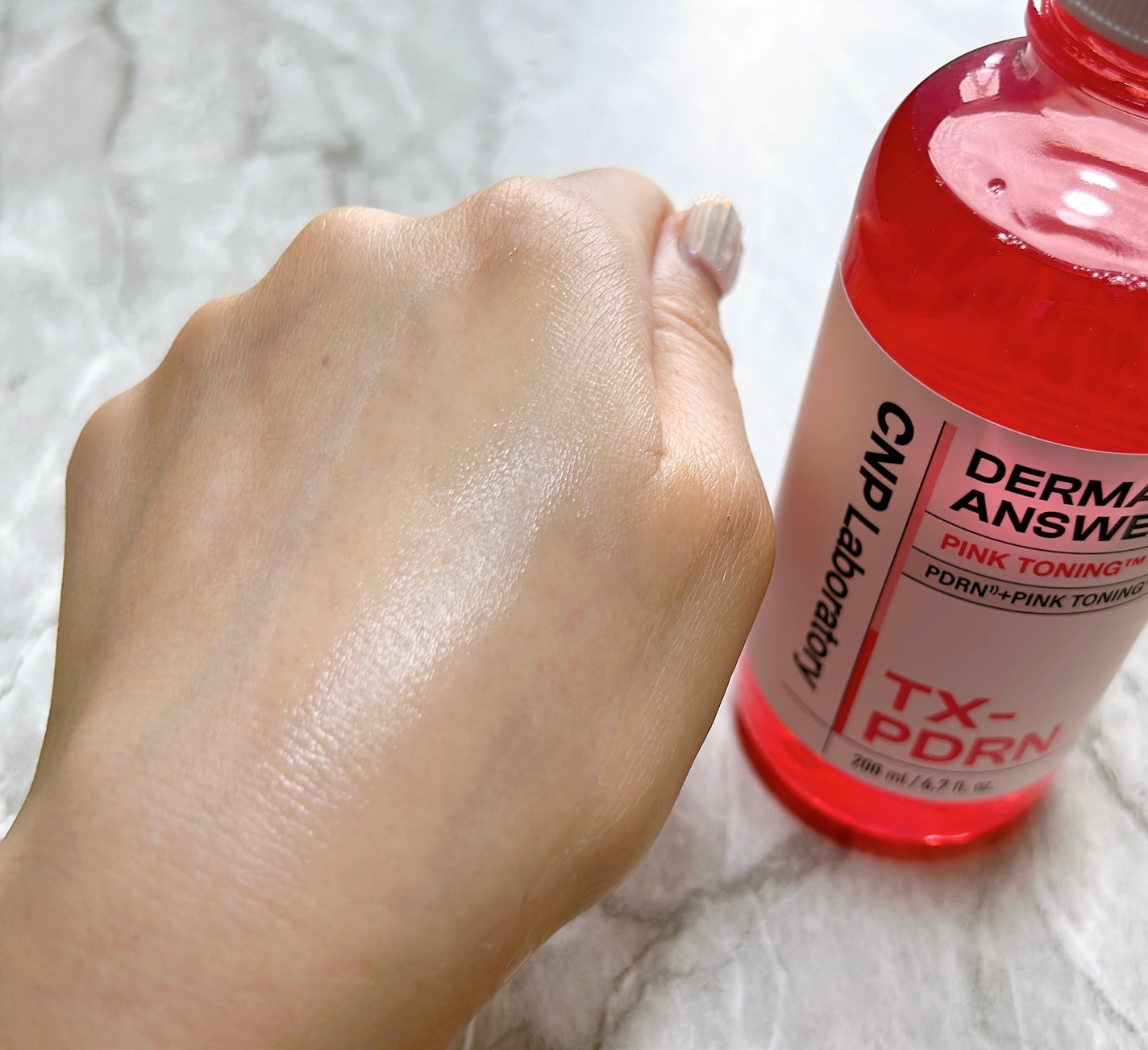 ダーマアンサーピンクトーニングトナー/CNP Laboratory/化粧水を使ったクチコミ(4枚目)