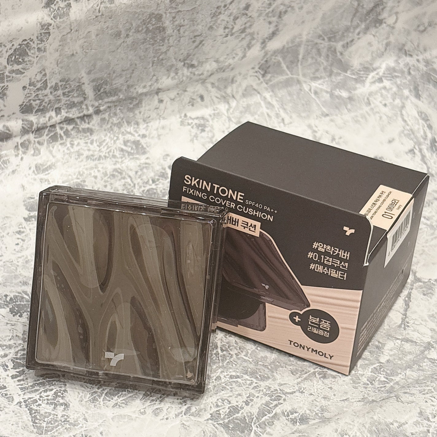 スキントーンフィクシングカバークッション/TONYMOLY/クッションファンデーションを使ったクチコミ(4枚目)